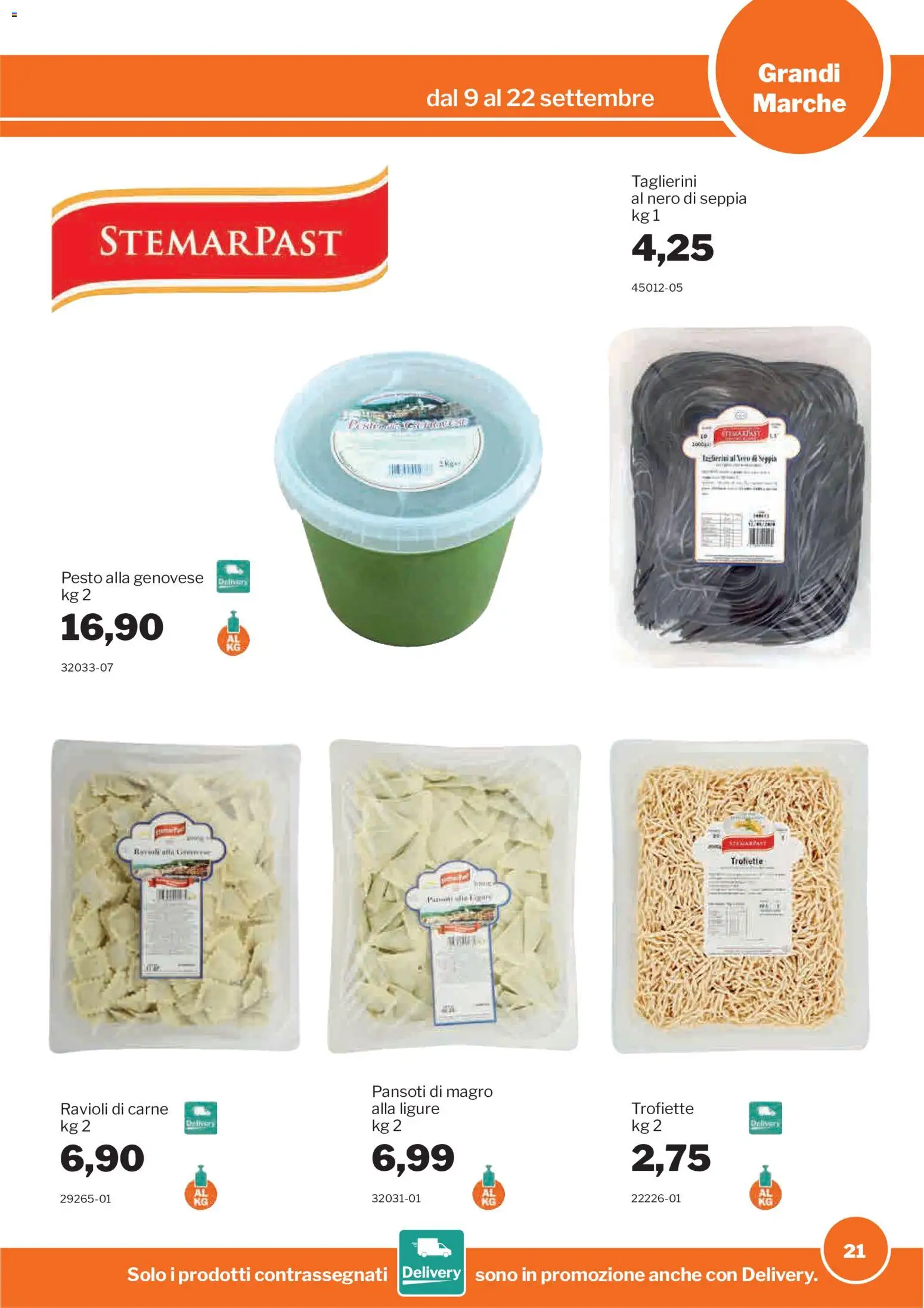 Volantino Sogegross del 09/09/2026 | Pagina: 21 | Prodotti: Pesto, Ravioli, Carne
