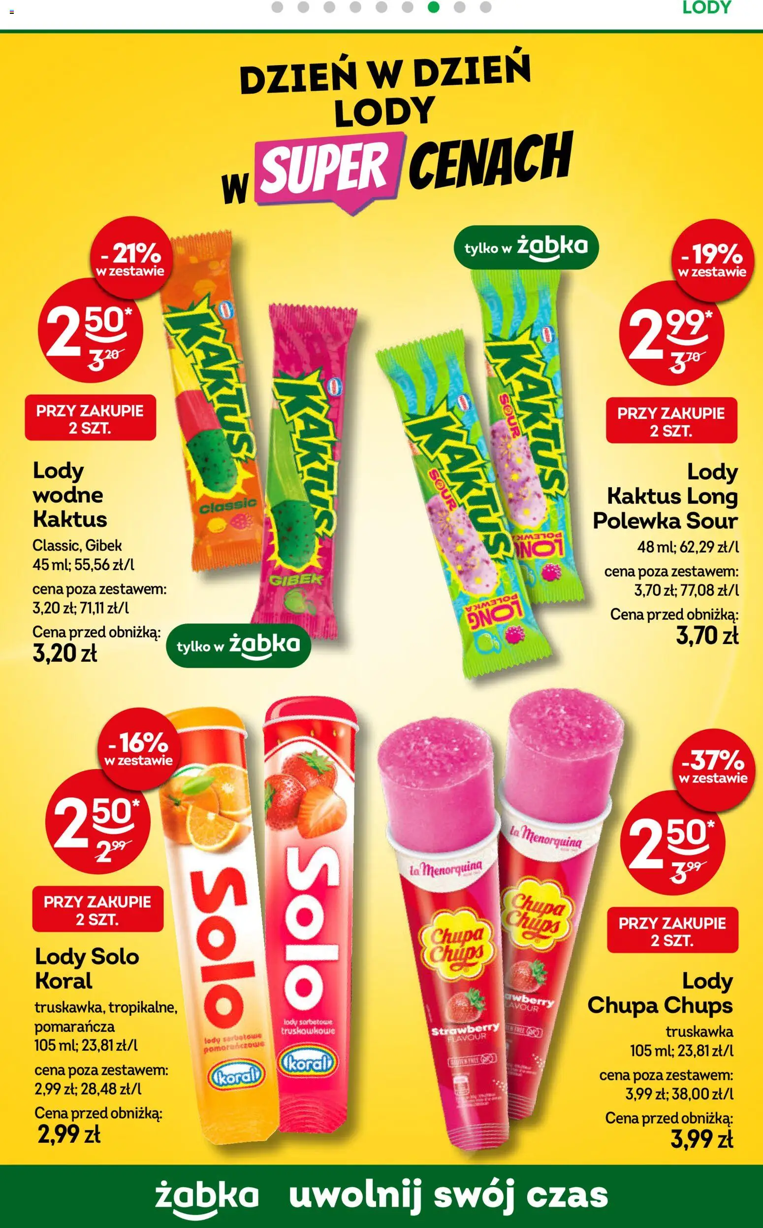 Żabka gazetka od 10.08.2026 | Strona: 58 | Produkty: Lody