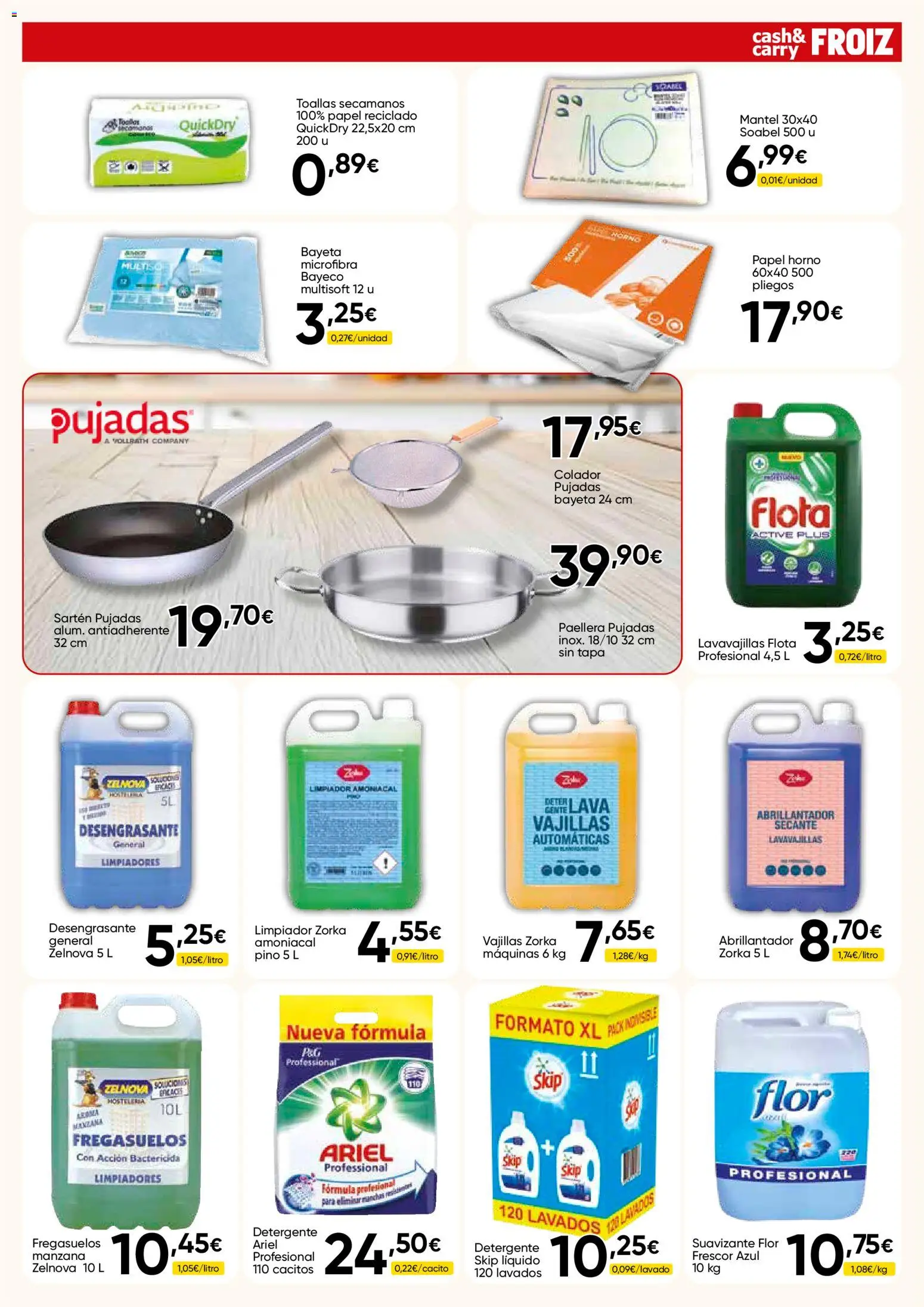 Froiz - Folleto Cash │ válido desde el 30/09/2026 | Página: 13 | Productos: Detergente, Suavizante, Horno, Lavavajillas