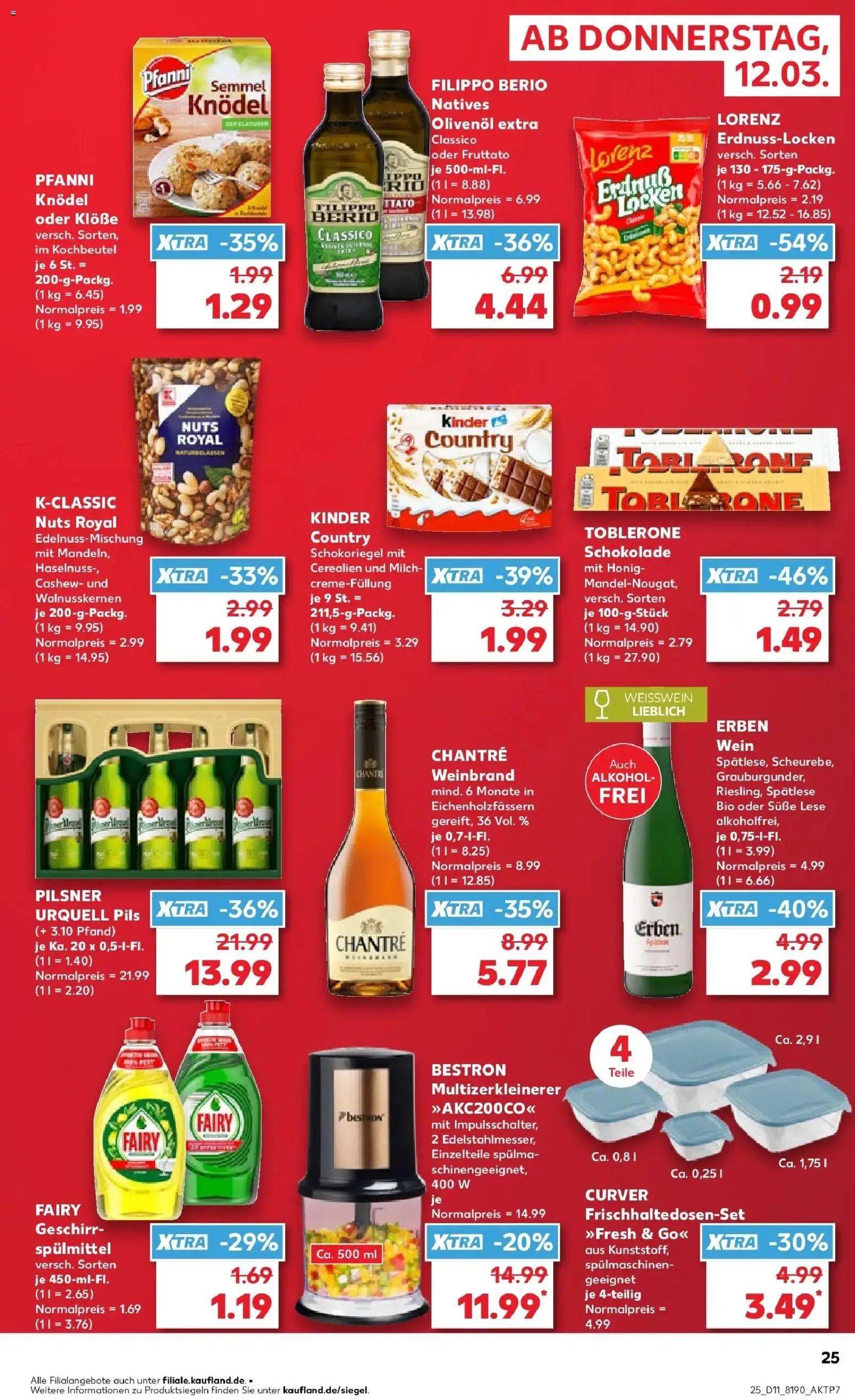 Kaufland Prospekt Meppen	 – gültig ab 09.03.2026 | Seite: 37 | Produkte: Milch, Chantré, Geschirrspülmittel, Wein
