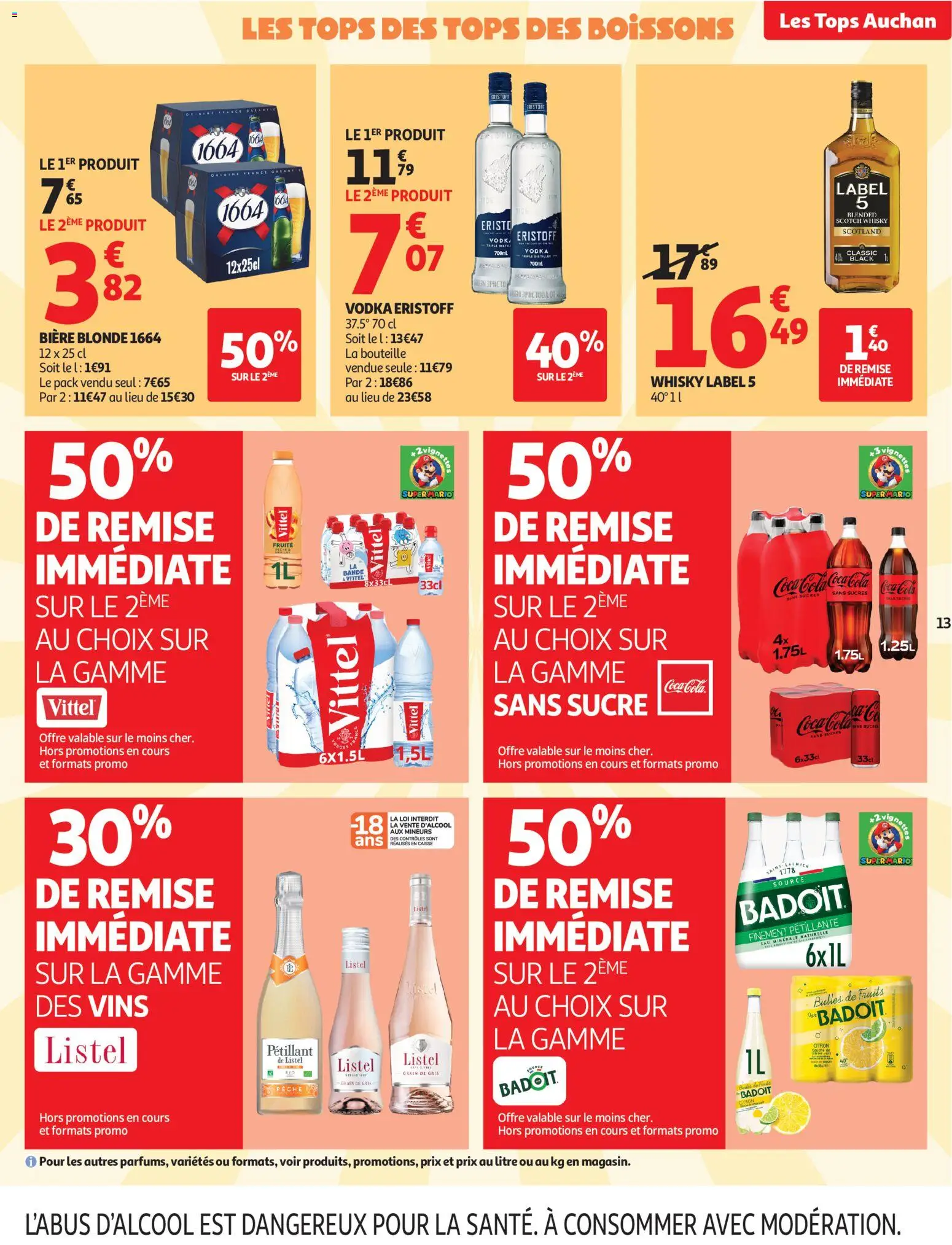 {H1} | Pagina: 13 | Producten: Coca Cola, Whisky, La, Vodka