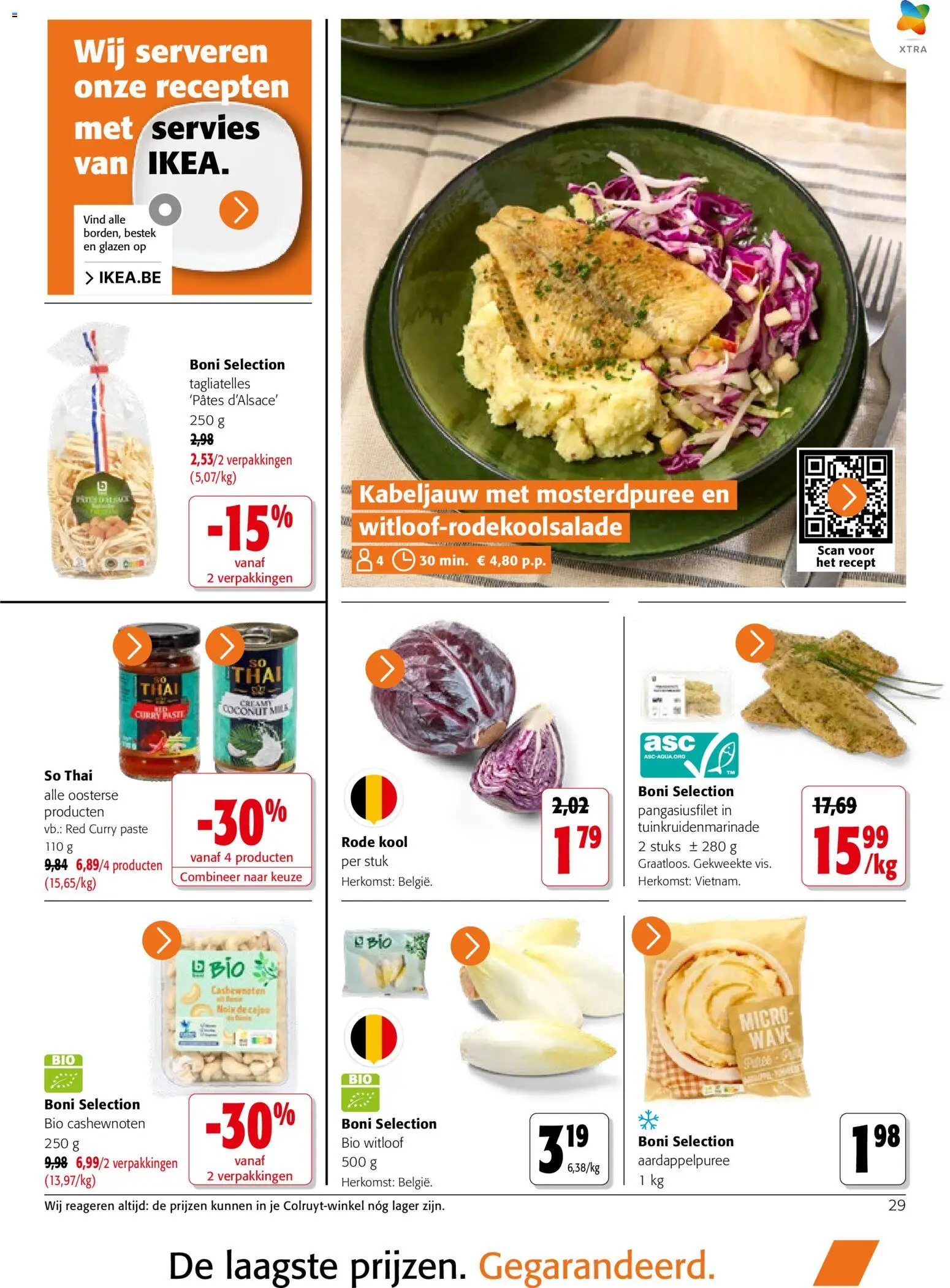 {H1} | Pagina: 29 | Producten: Cashewnoten, Kool, Servies
