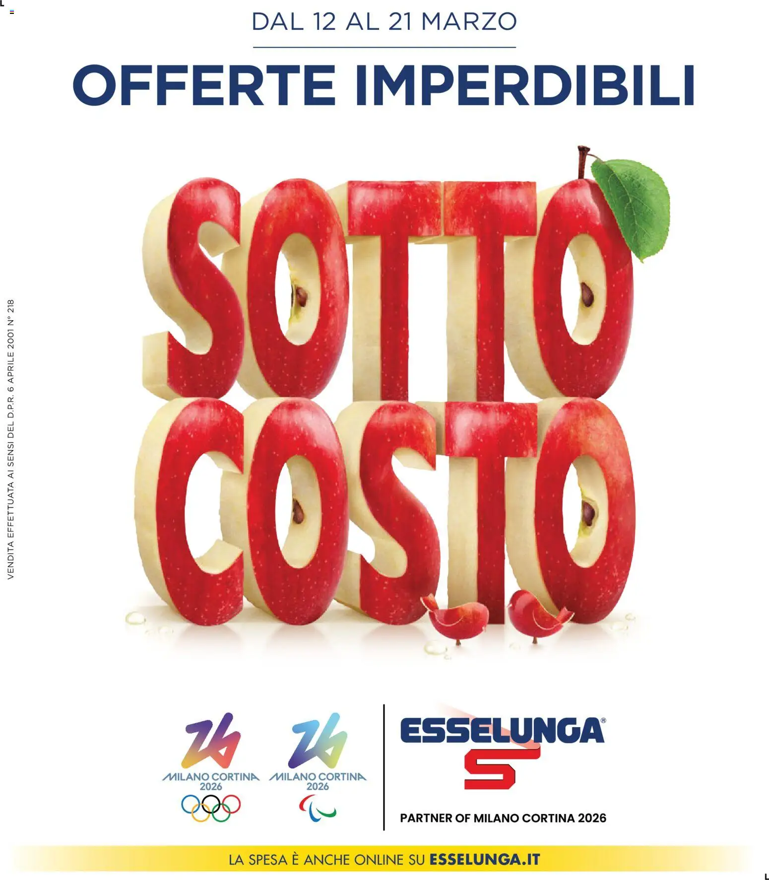 Volantino Esselunga S del 12.03.2026 | Pagina: 1