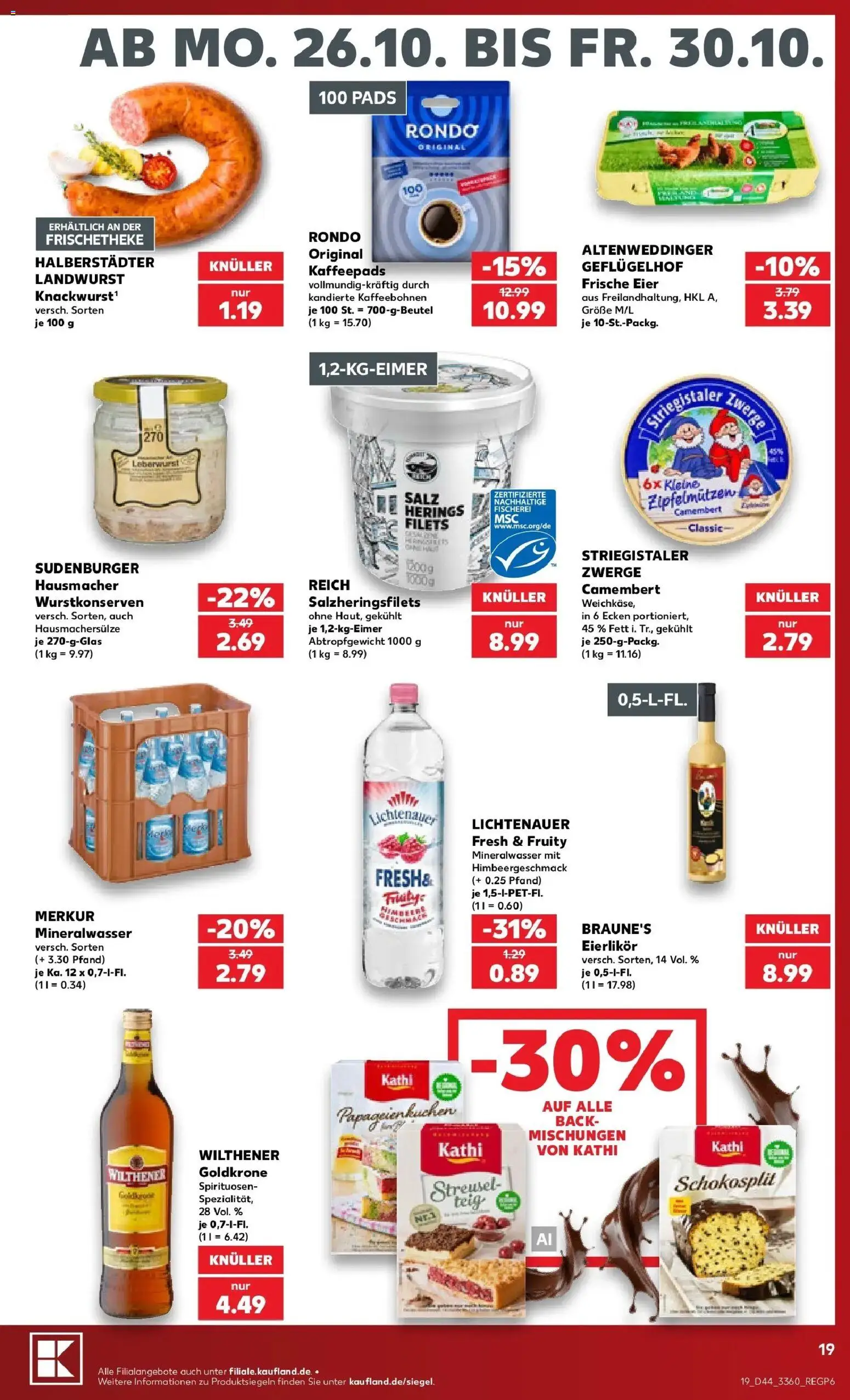 Prospekt Kaufland ab 26.10.2026 » Angebote Online zum Blättern | Seite: 19
