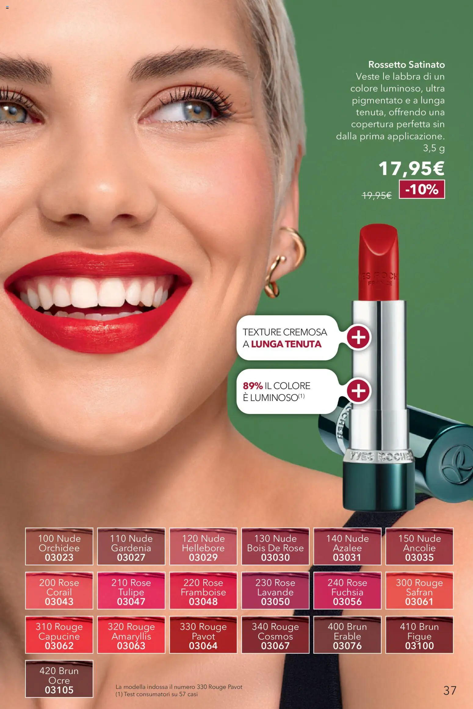 Volantino Yves Rocher del 24/09/2026 | Pagina: 37 | Prodotti: Rossetto