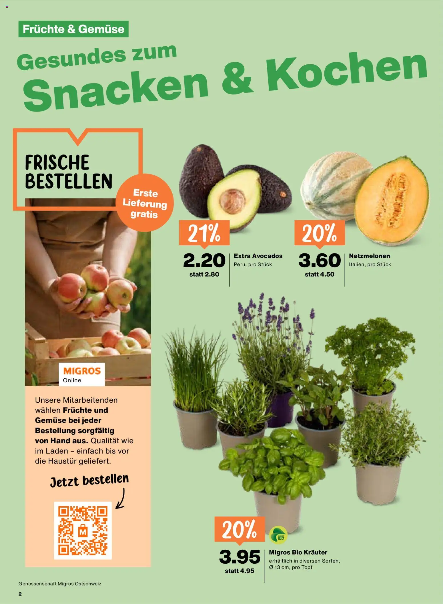 Migros aktionen – gültig ab 07.05.2026 | Seite: 2 | Produkte: Avocado, Gemüse, Früchte
