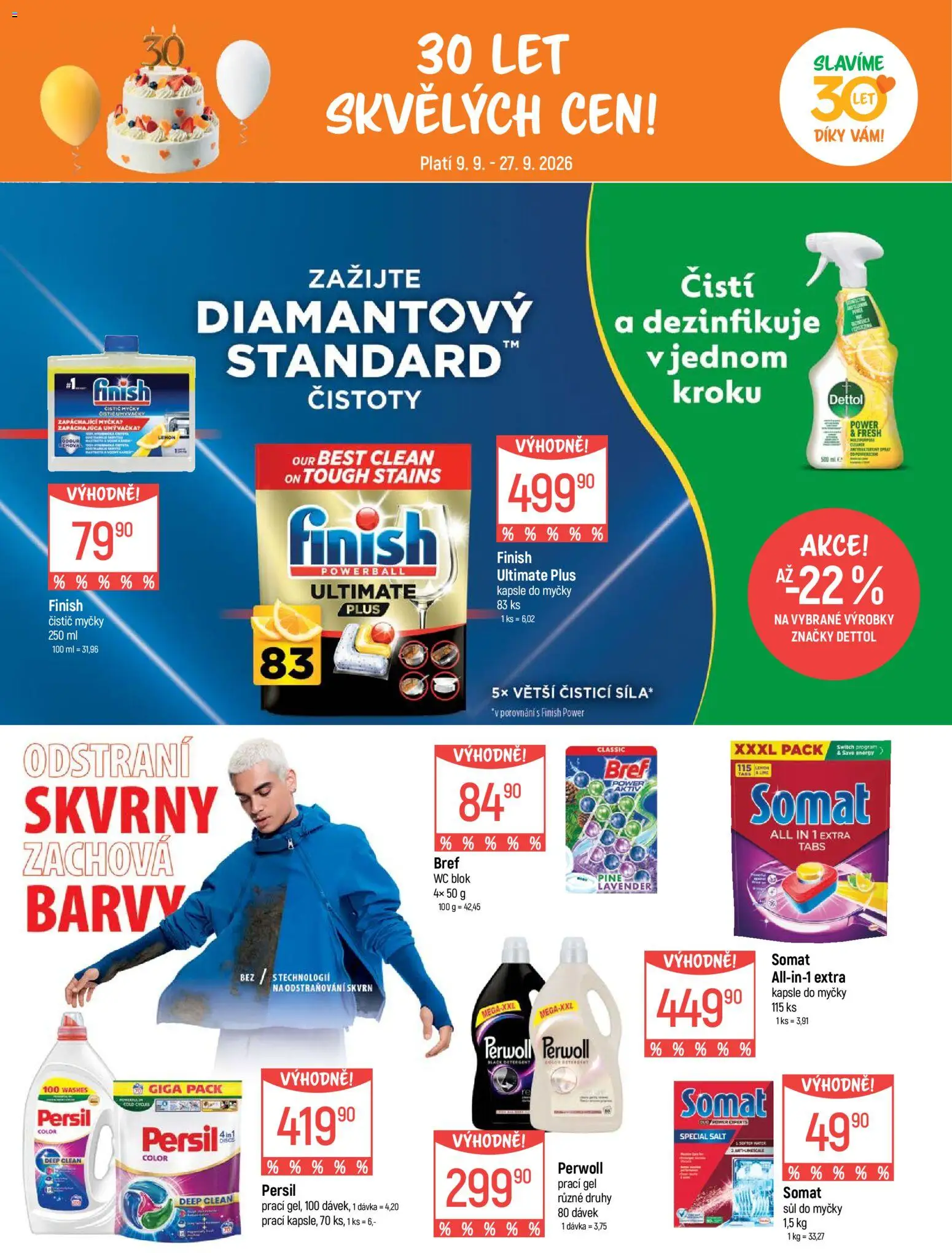 Globus leták - Pomáháme 30 let od 09.09.2026 | Strana: 23 | Produkty: Finish, Myčka, Wc, Barvy
