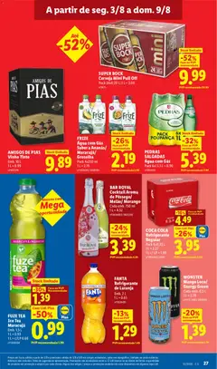 Pré-visualização SUPER BOCK Cerveja Mini Pull Off, Pack 24x0,20 L; 1 L = 2.08 válido de 03/08/2026 | Página: 27