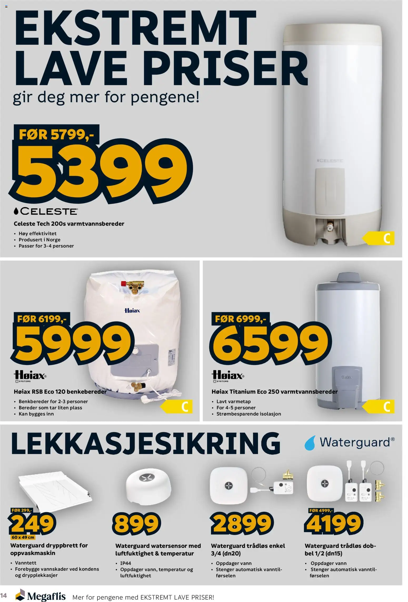 {H1} | Side: 14 | Produkter: Ved, Oppvaskmaskin, Vann