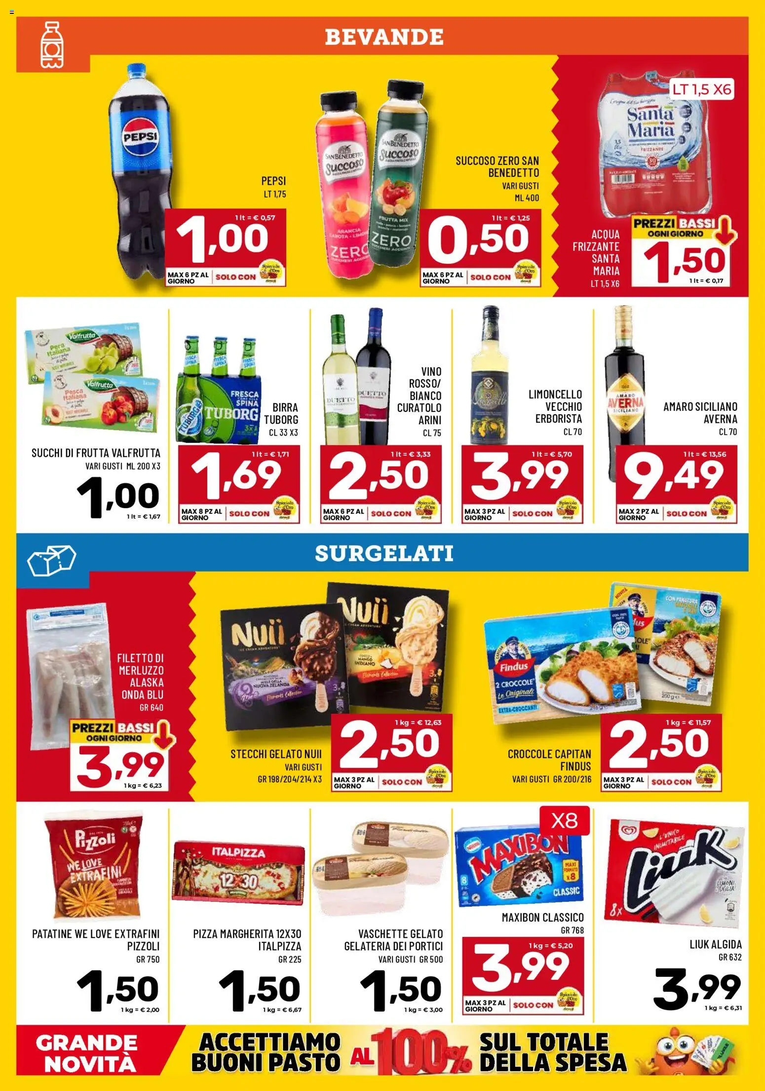 Volantino Il Centesimo del 17/07/2026 | Pagina: 8 | Prodotti: Birra, Patatine, Gelato, Vaschette