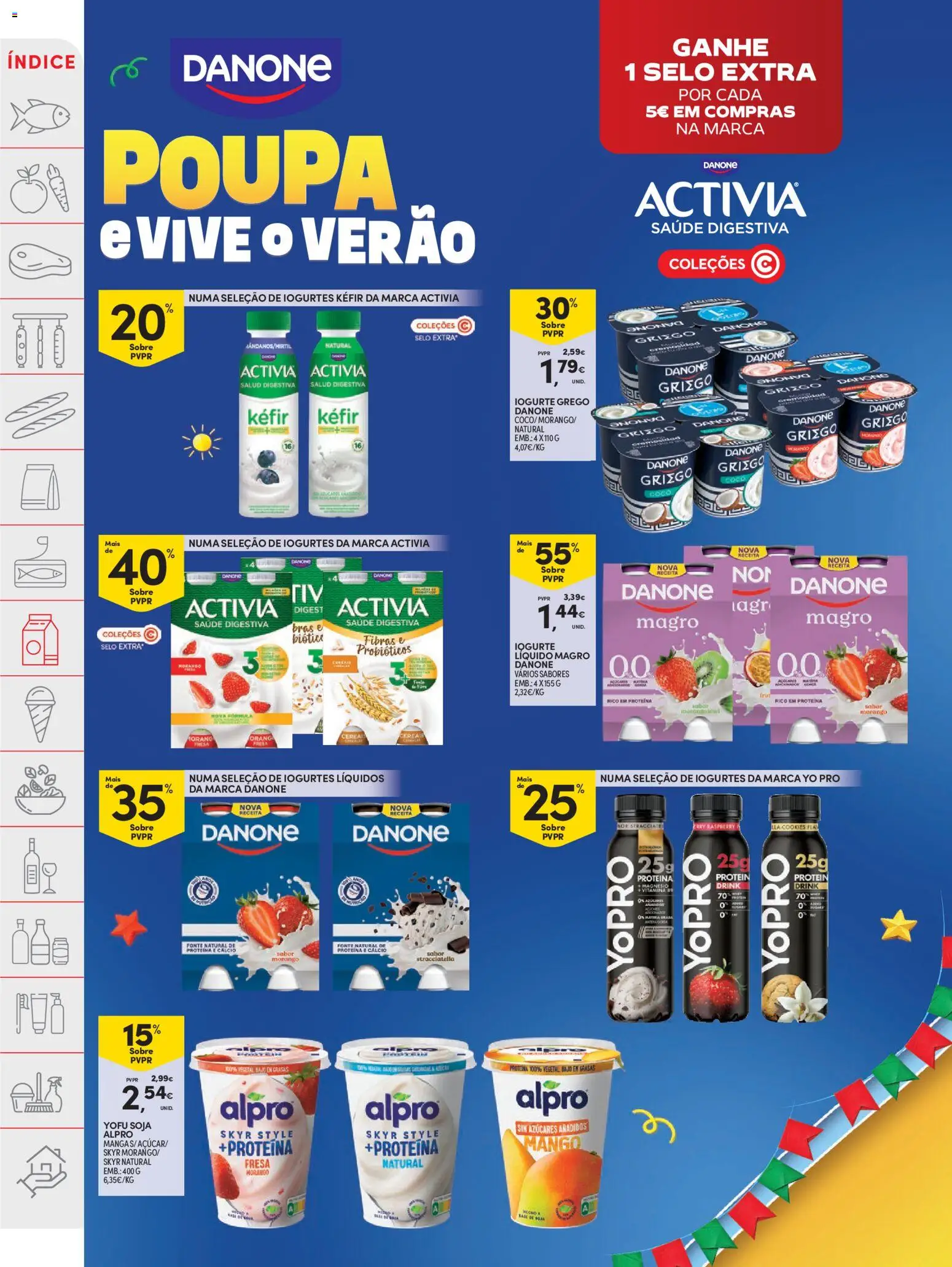 Continente folheto │ válido de 04/08/2026 | Página: 30 | Produtos: Probióticos, Cálcio, Iogurte, Iogurte liquido