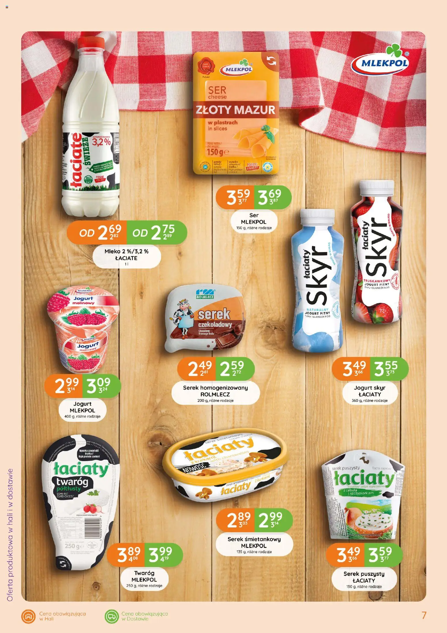 Eurocash gazetka - Śniadanie od 03.09.2026 | Strona: 7 | Produkty: High Protein, Cebula, Mleko, Jogurt