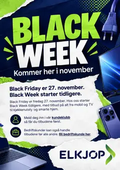 Forhåndsvisning av Elkjøp Black Friday avis gyldig fra 19/10/2026