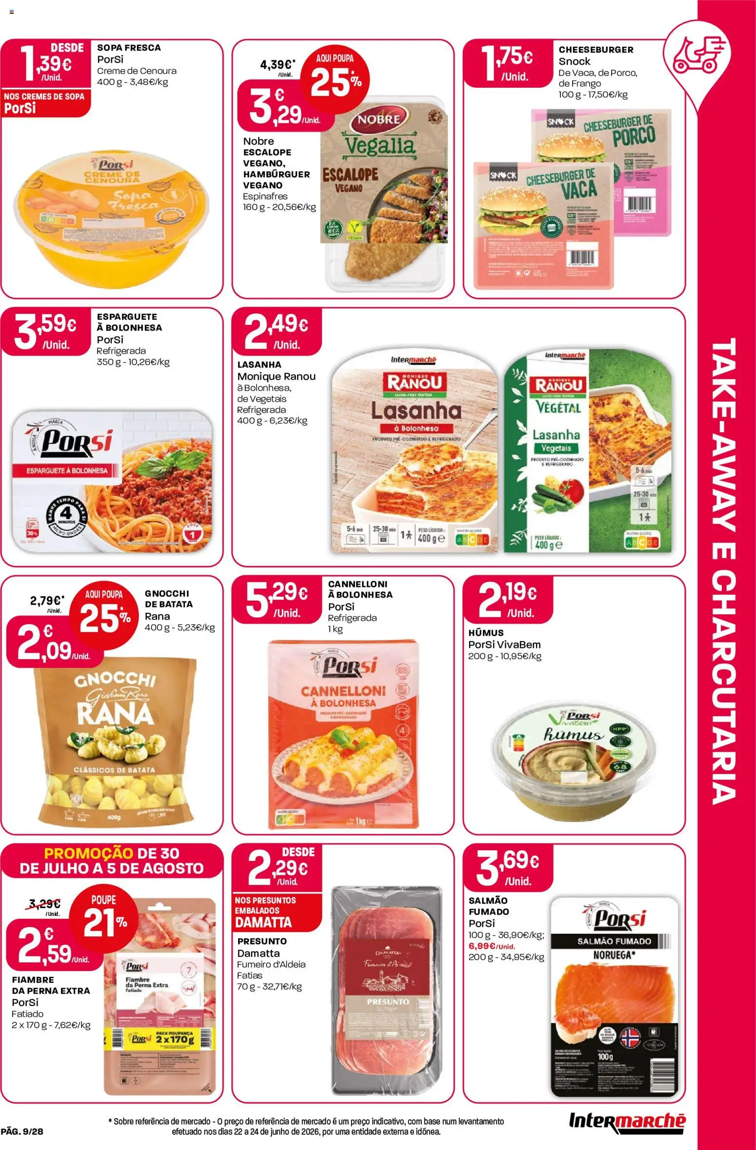 Intermarché Folheto Contact │ válido de 30/07/2026 | Página: 9 | Produtos: Batata, Esparguete, Lasanha, Cenoura