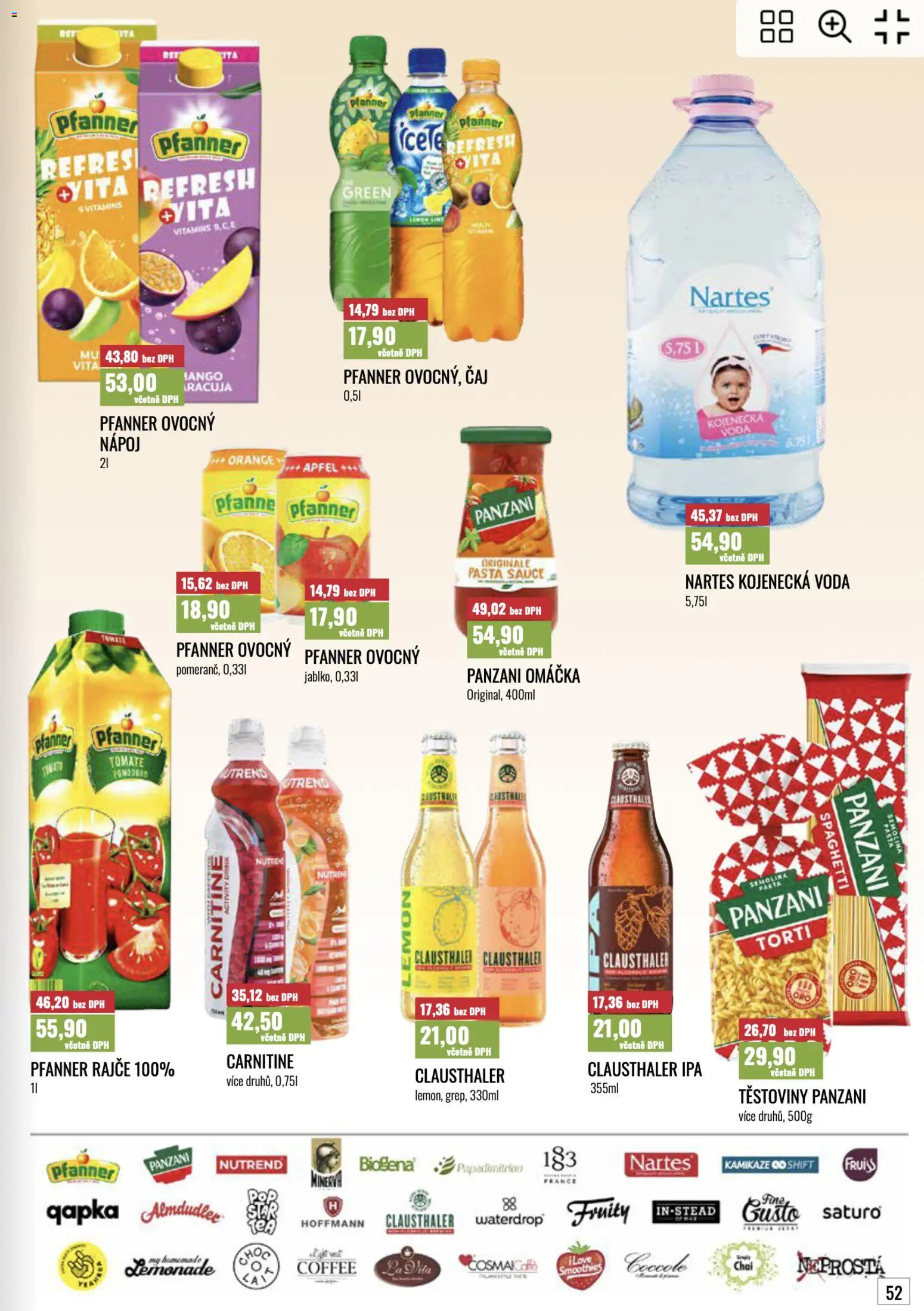 Ratio leták od 01.10.2026 | Strana: 53 | Produkty: Almdudler, Rajče, Těstoviny Panzani, Semolina
