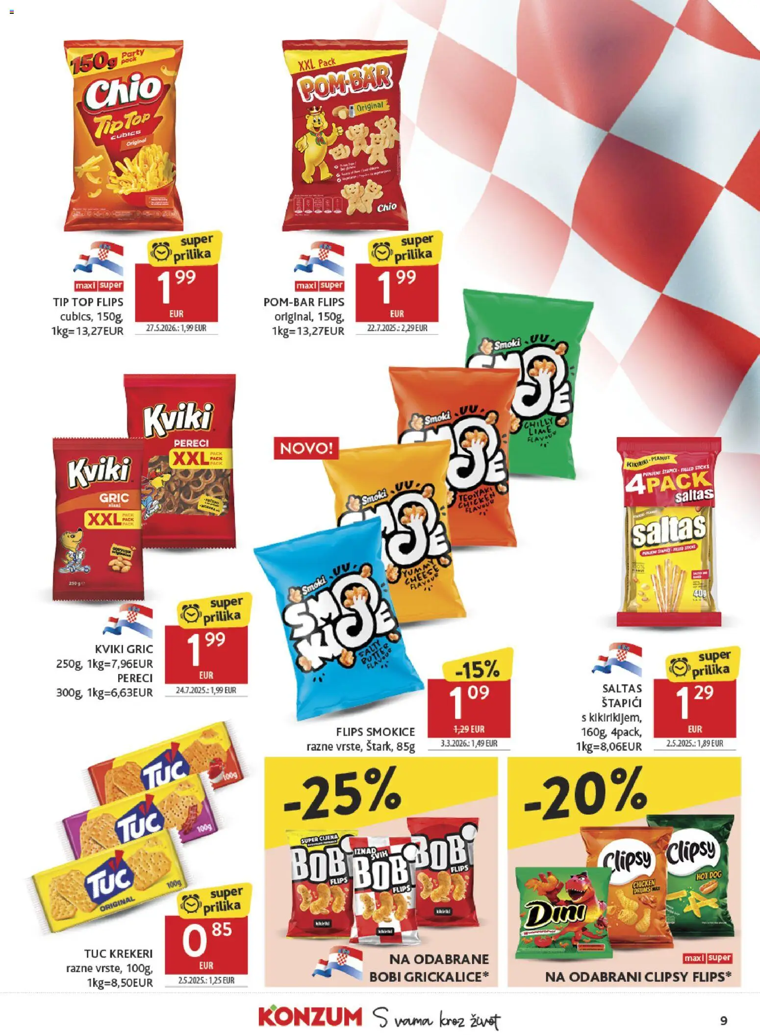 Konzum HR akciós ujság - amely érvényes a következő dátumtól: 24.06.2026 | Oldal: 9