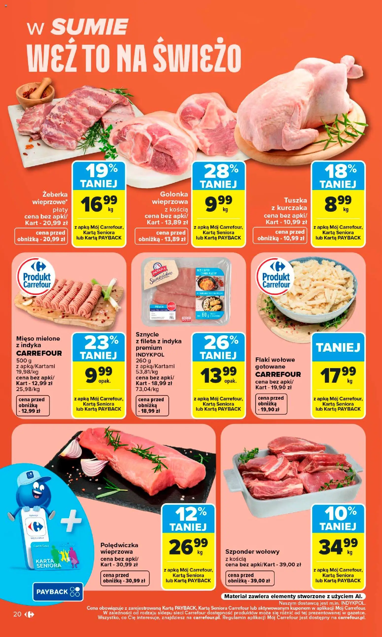 Carrefour gazetka od 10.08.2026 | Strona: 22 | Produkty: Golonka, Karta, Golonka wieprzowa, Flaki wołowe