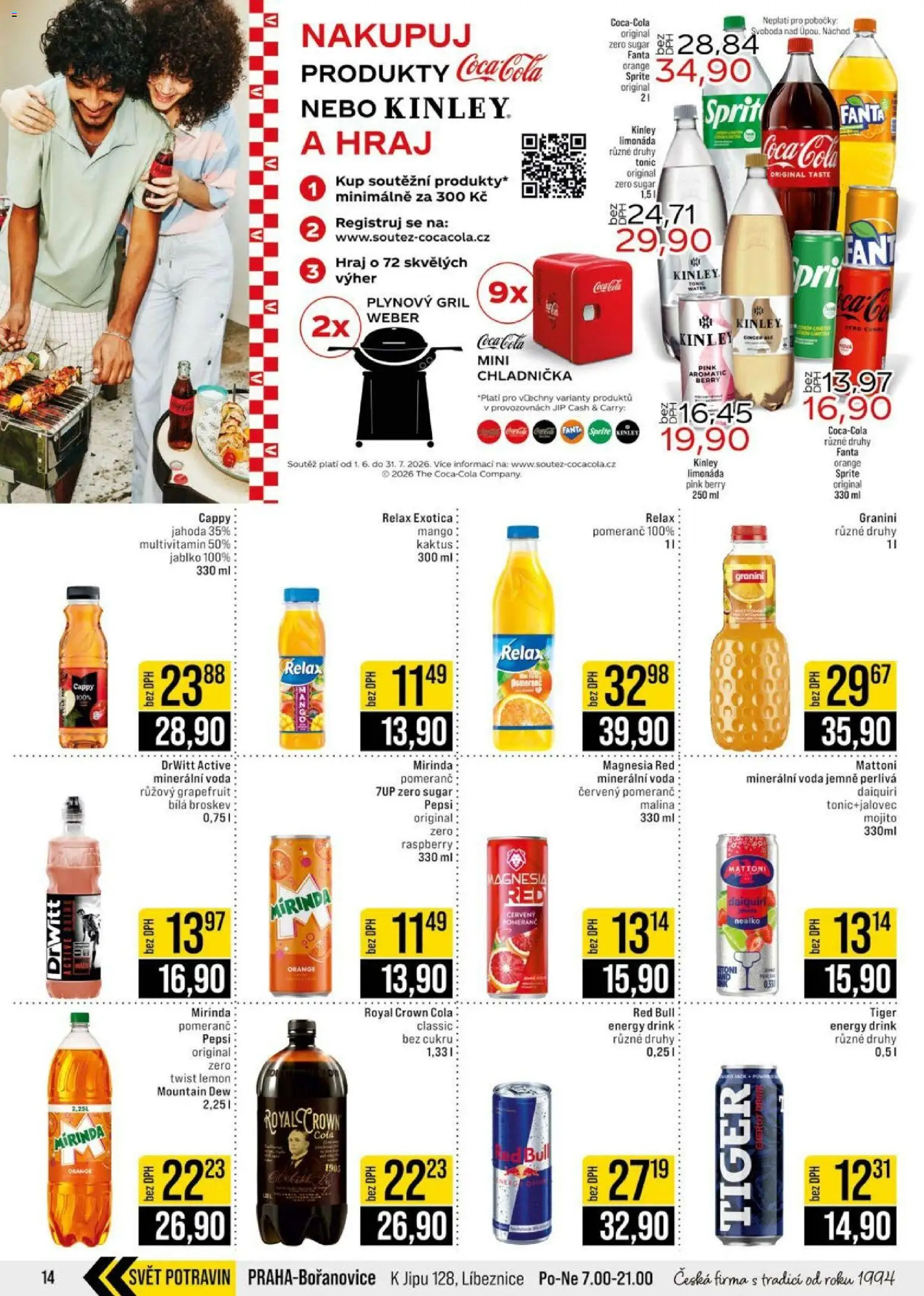 Jip leták - Cash & Carry od 15.07.2026 | Strana: 14 | Produkty: Mango, Voda, Magnesia, Magnesia Red