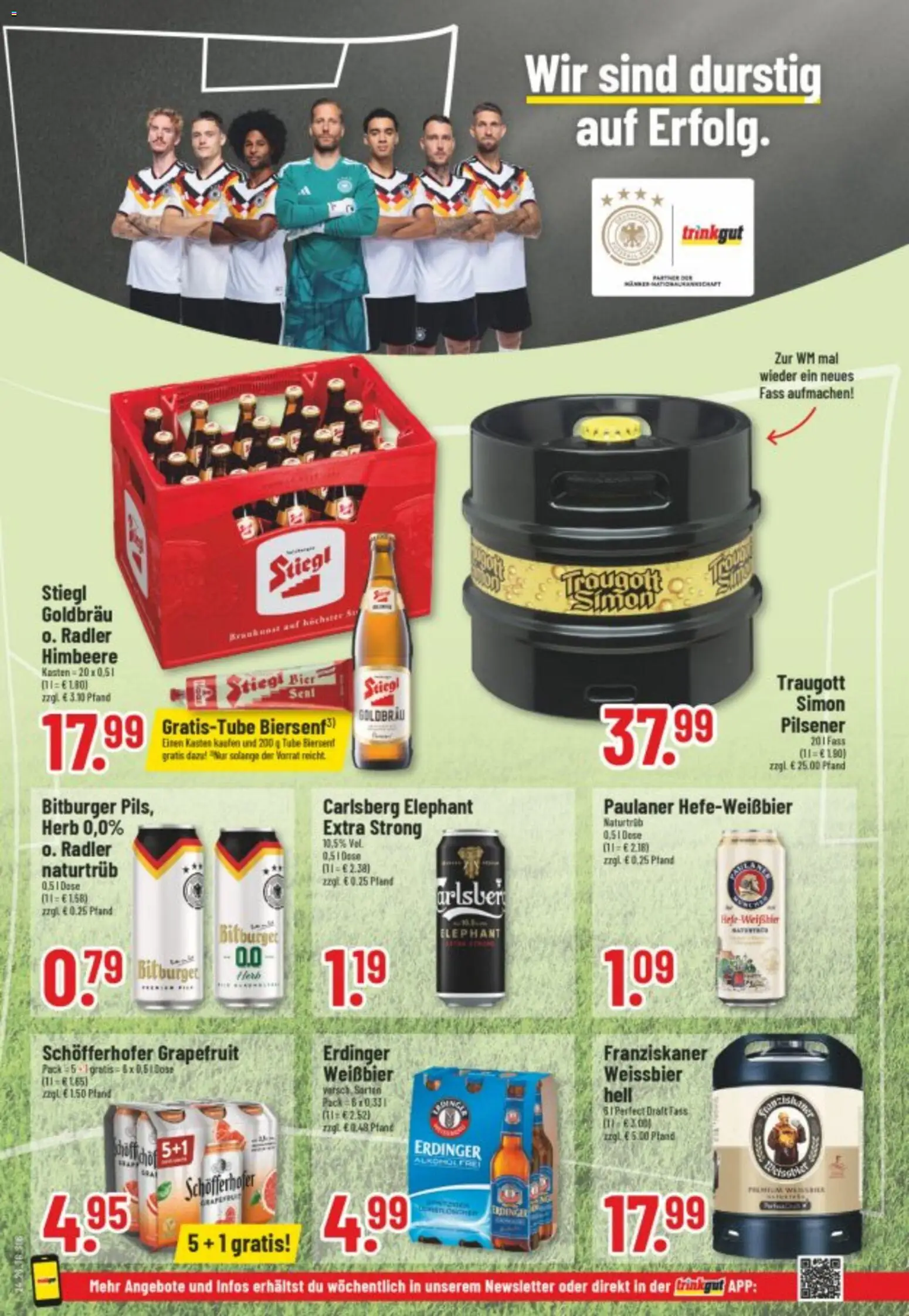 Trinkgut Prospekt – gültig ab 08.06.2026 | Seite: 6 | Produkte: Erdinger, Bier, Radler, Himbeere
