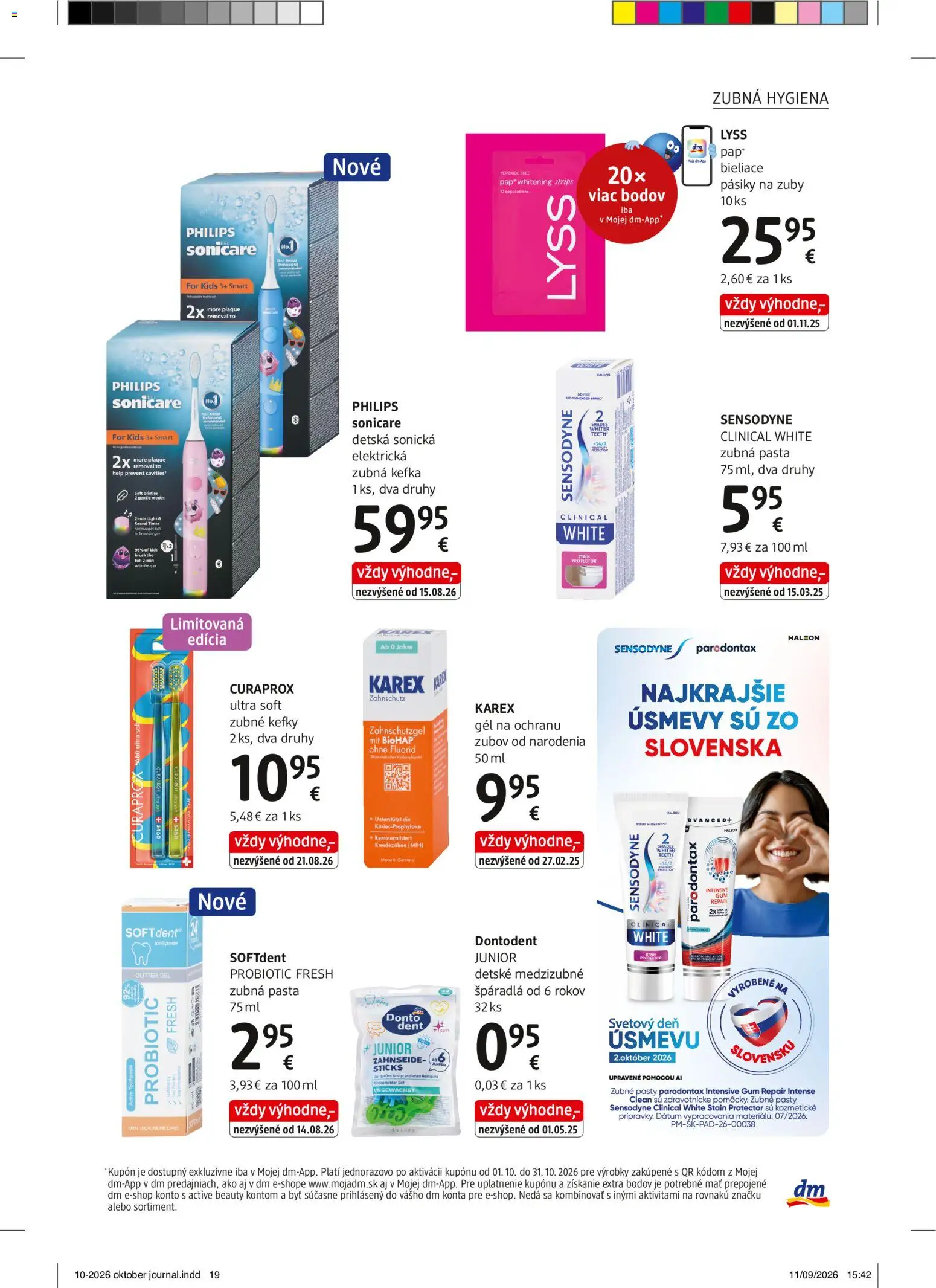 Nové dm drogerie akcie – leták je platný od 01.10.2026 | Strana: 19
