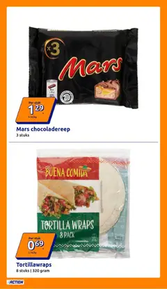 Action folder week 35 - Voorbeeld van een folder van Action, geldig van 26-08-2026 | Pagina: 30 | Producten: Chocoladereep, Tortilla, Mars