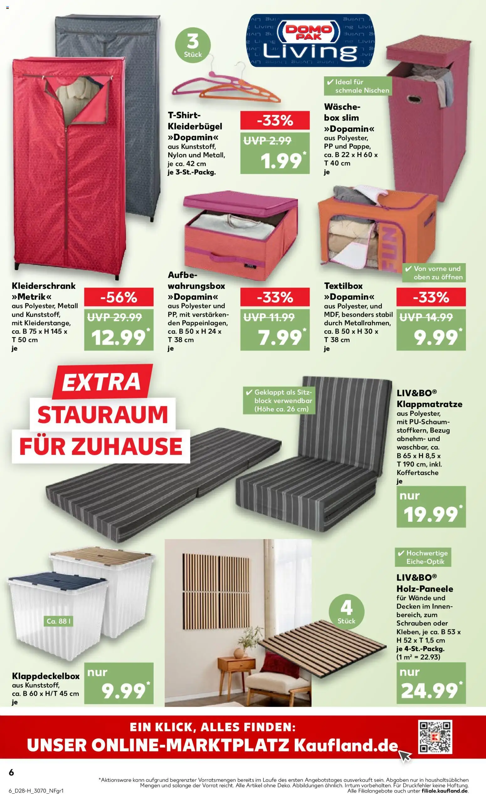 Kaufland Prospekt Leipzig – gültig ab 09.07.2026 | Seite: 6 | Produkte: Kleiderschrank, Box, Kleiderbügel