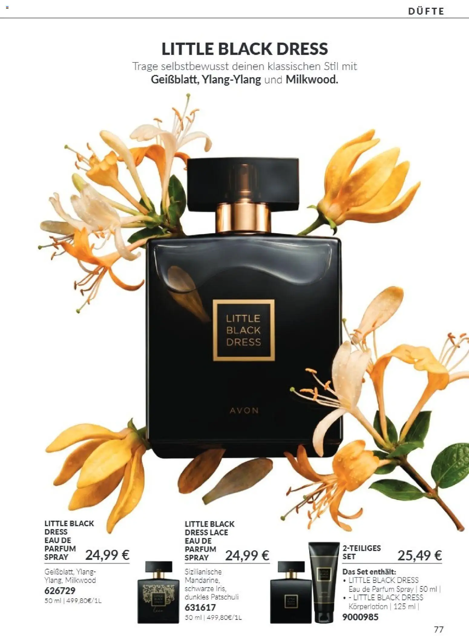 AVON Katalog Oktober 2026 – gültig ab 01.10.2026 | Seite: 77 | Produkte: Parfüm, Körperlotion, Eau de Parfum