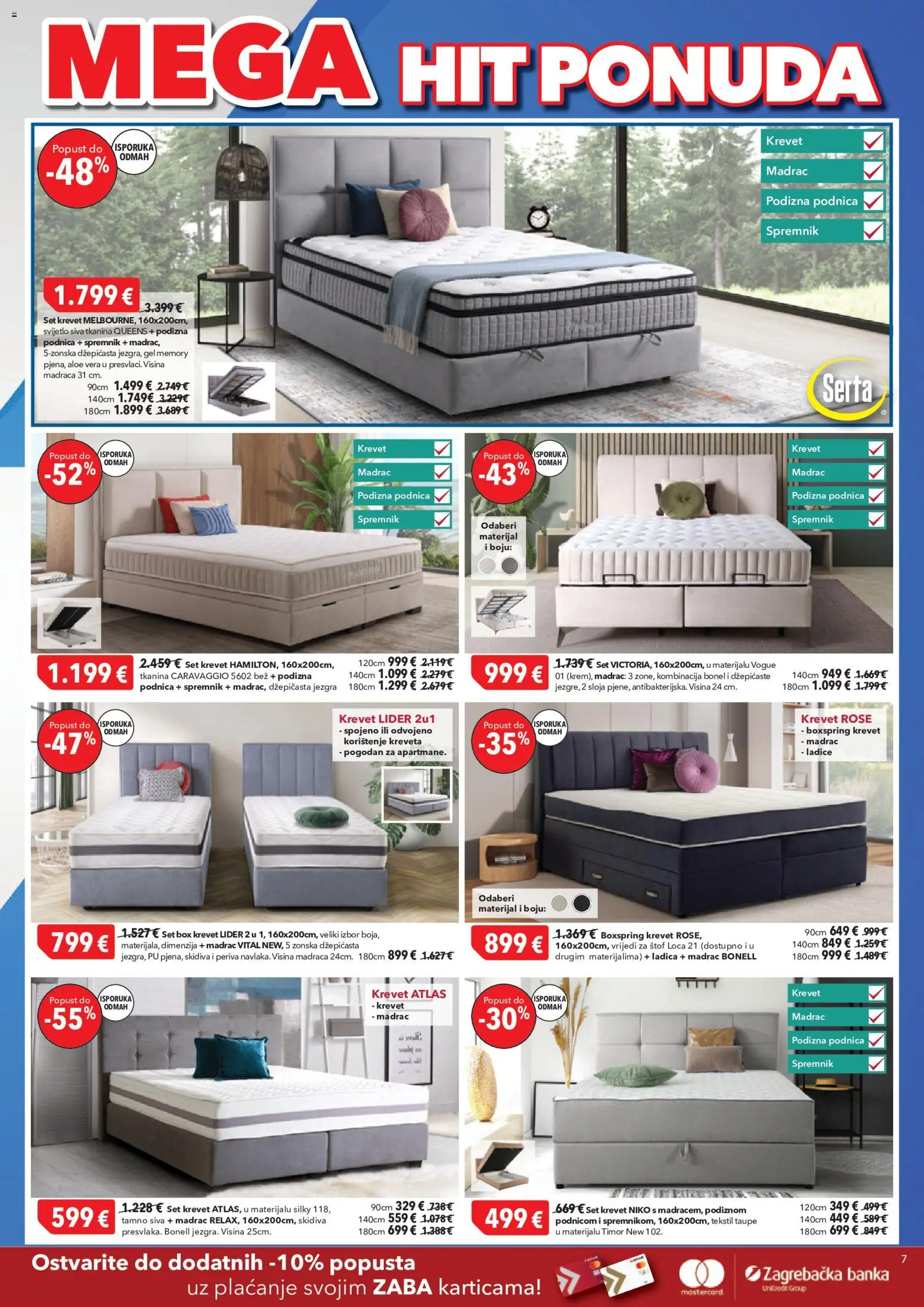 Harvey Norman katalog | vrijedi od 21.05.2026 | Stranica: 7 | Proizvodi: Krevet, Madrac, Ladice