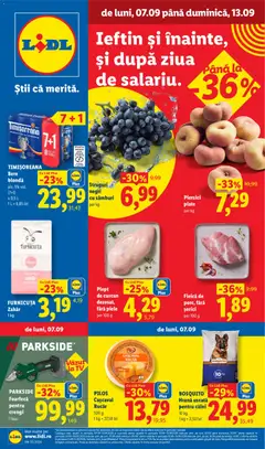 Ofertele Lidl valabile de la 07.09.2026