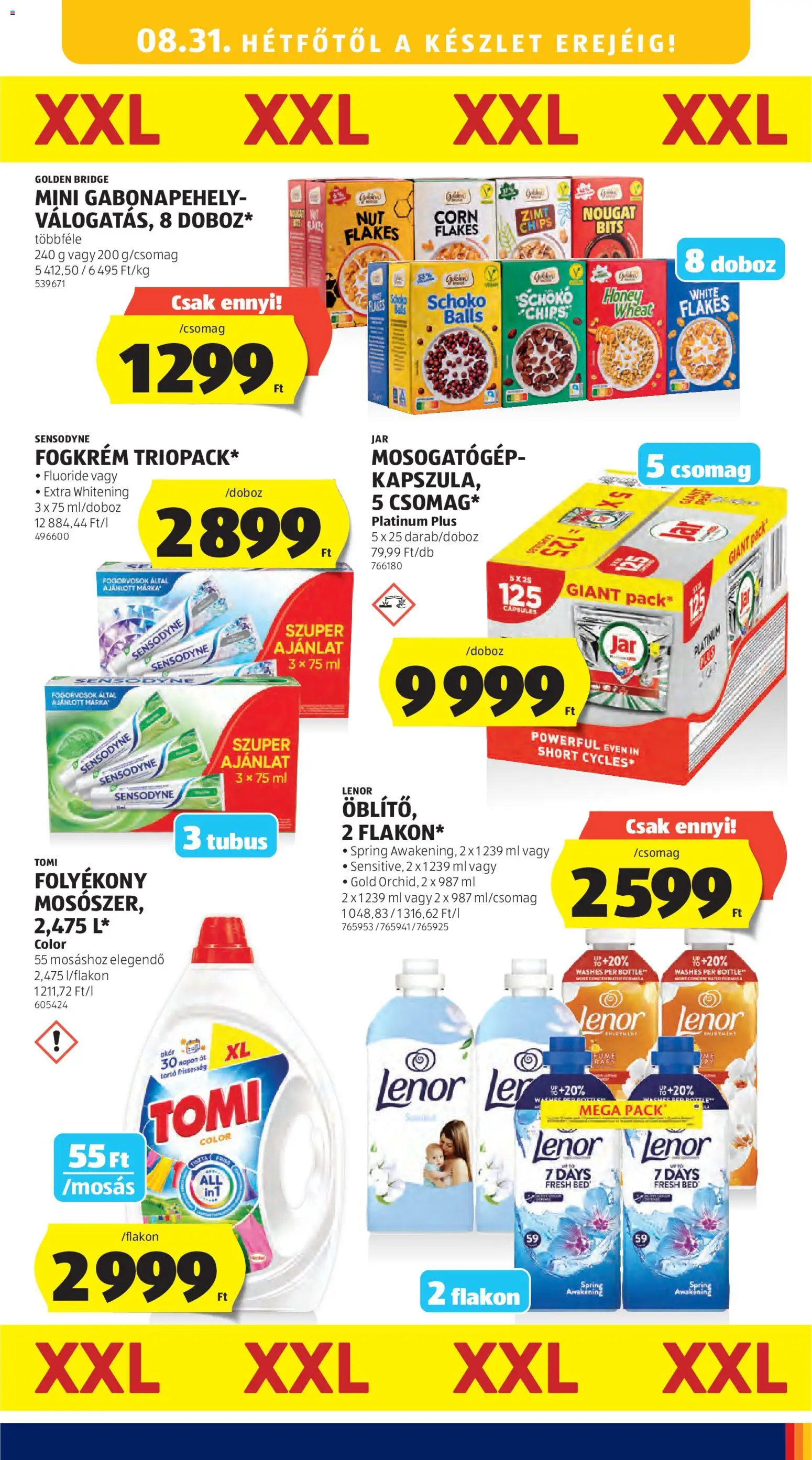 Aldi akciós ujság - amely érvényes a következő dátumtól: 2026.08.27. | Oldal: 29 | Termékek: Chips, Jar, Doboz, Márka
