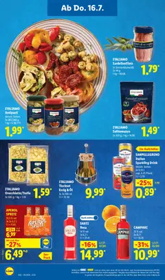 Náhled letáku Lidl Německo leták od 13.07.2026 | Strana: 60 | Produkty: Campari, Spritz, Aperol