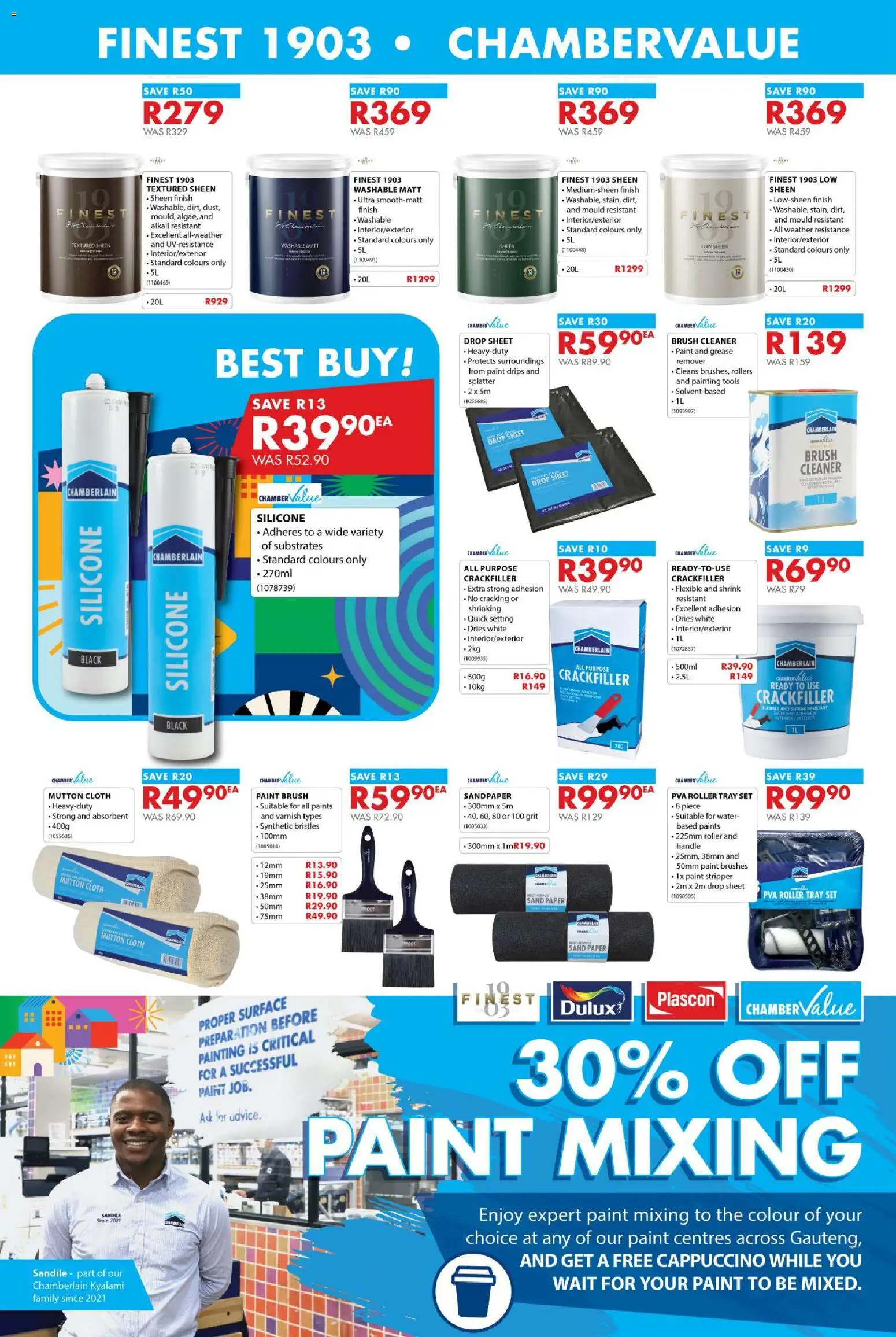 New Chamberlain catalogue – valid from 21.05.2026 | Page: 4 | Products: Paint, Brush, Paint stripper, Water