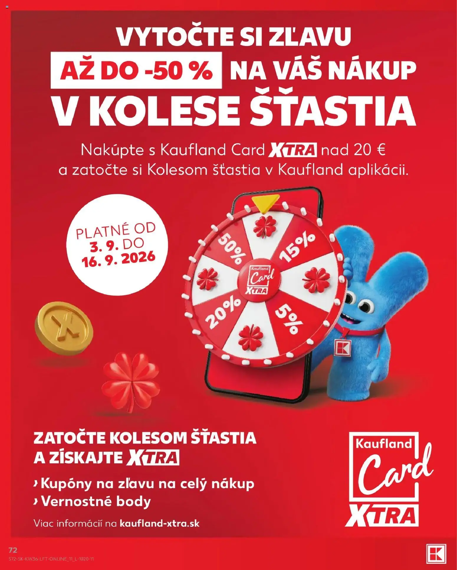 Nové Kaufland akcie – leták je platný od 03.09.2026 | Strana: 72