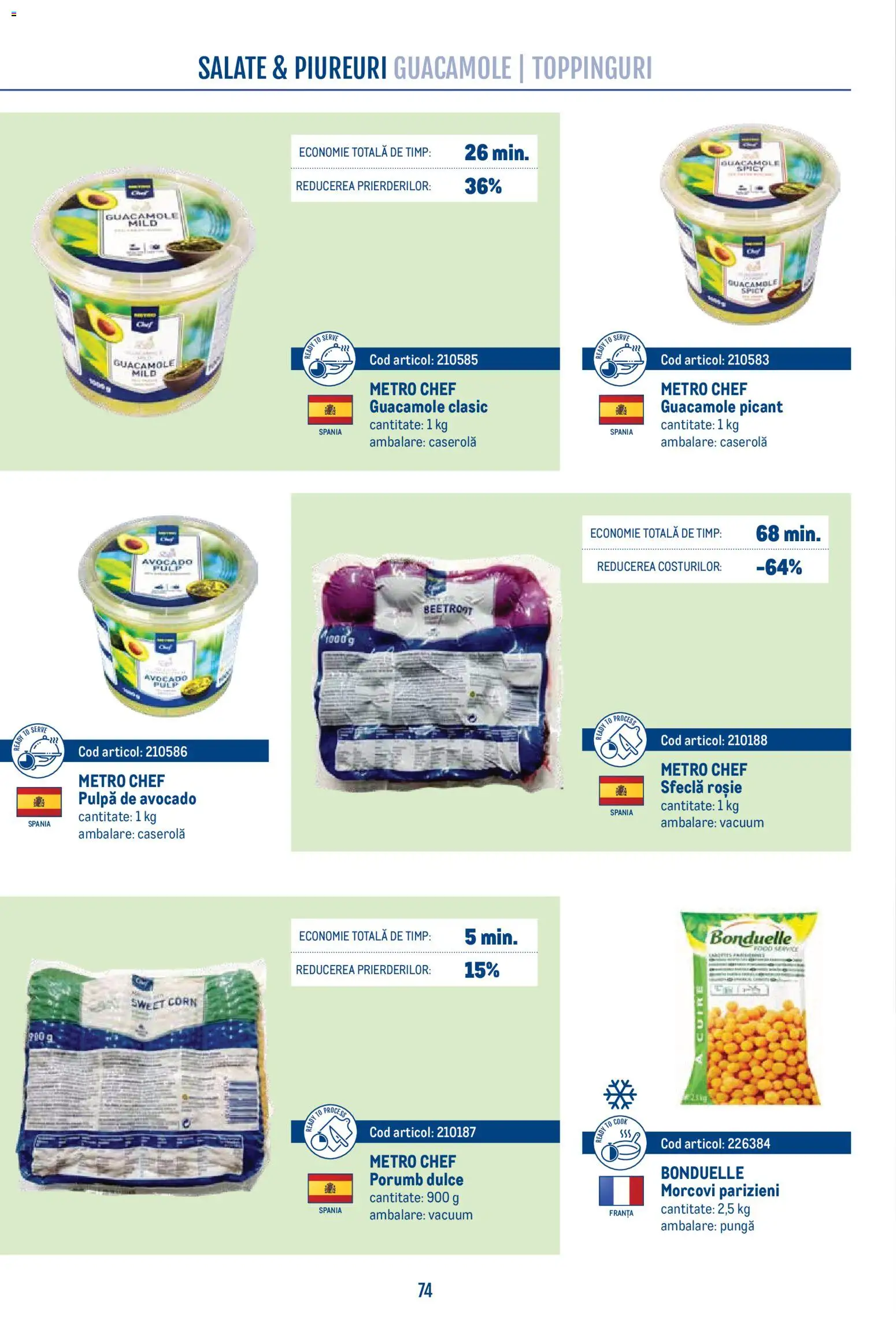 Noul catalog Metro – valabil de la 21.04.2026 | Pagină: 74 | Produse: Pungă, Morcovi, Avocado, Sfeclă