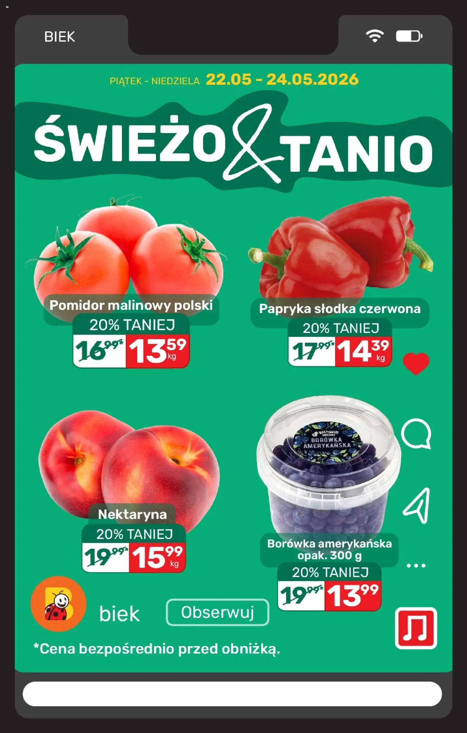 Biedronka gazetka - Biek od 22.05.2026 | Strona: 6