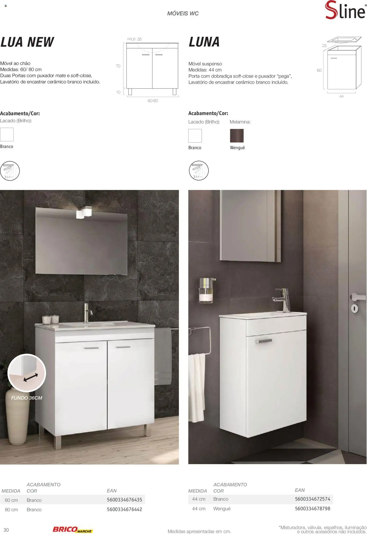 BricoMarché Catálogo de Inspiração Banho │ válido de 15.06.2026 | Página: 30 | Produtos: Porta, Portas, Lavatório