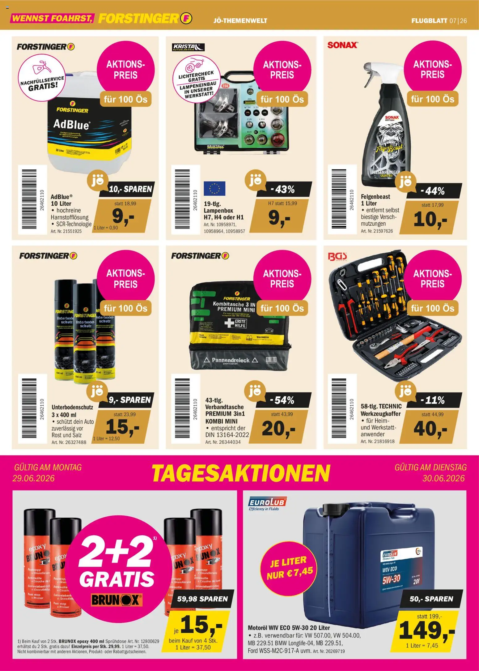 Forstinger Flugblatt gültig ab 24.06.2026 | Seite: 10 | Produkte: Salz, Couch
