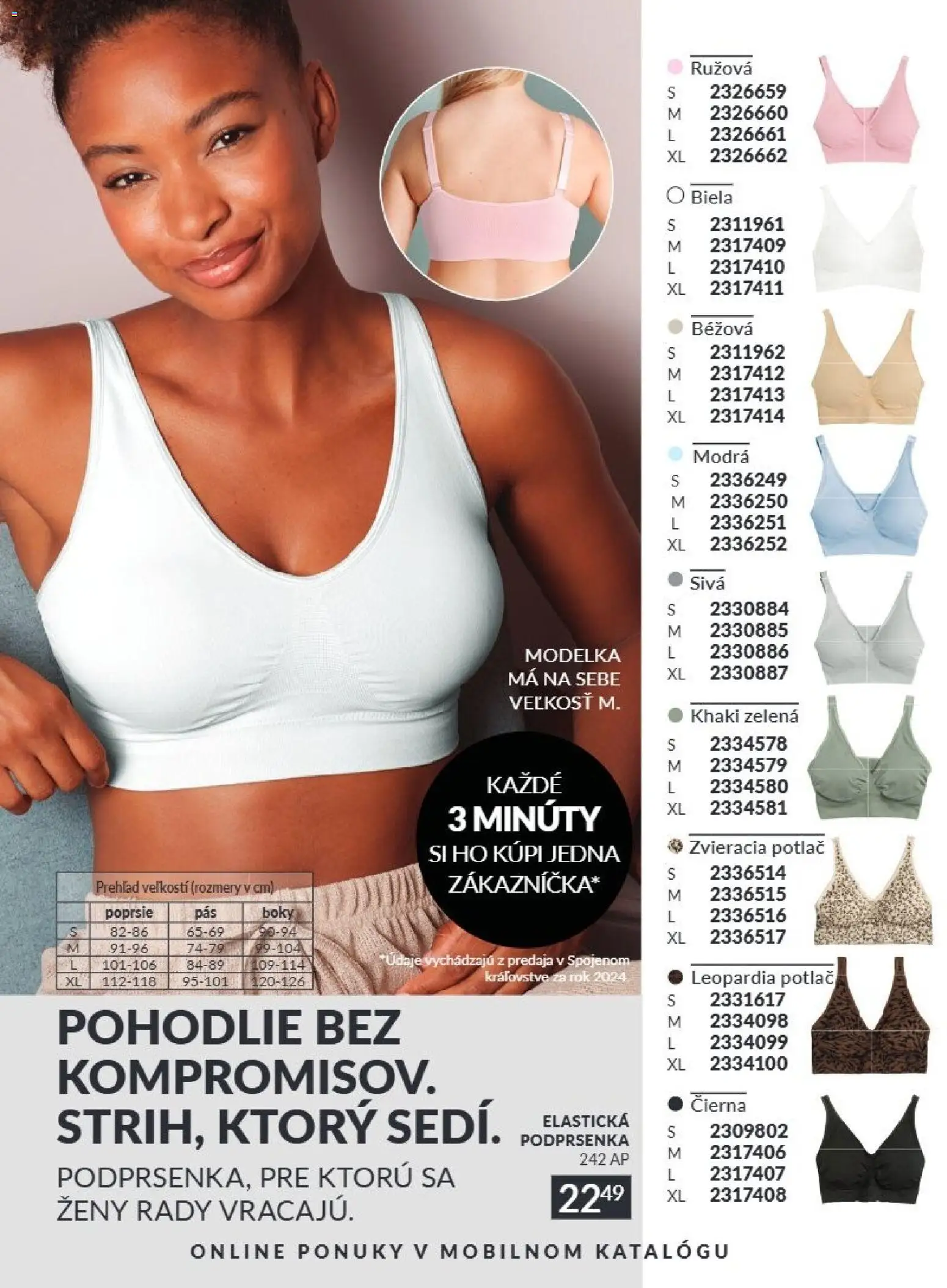 Nové Avon akcie – leták je platný od 01.08.2026 | Strana: 198 | Produkty: Podprsenka