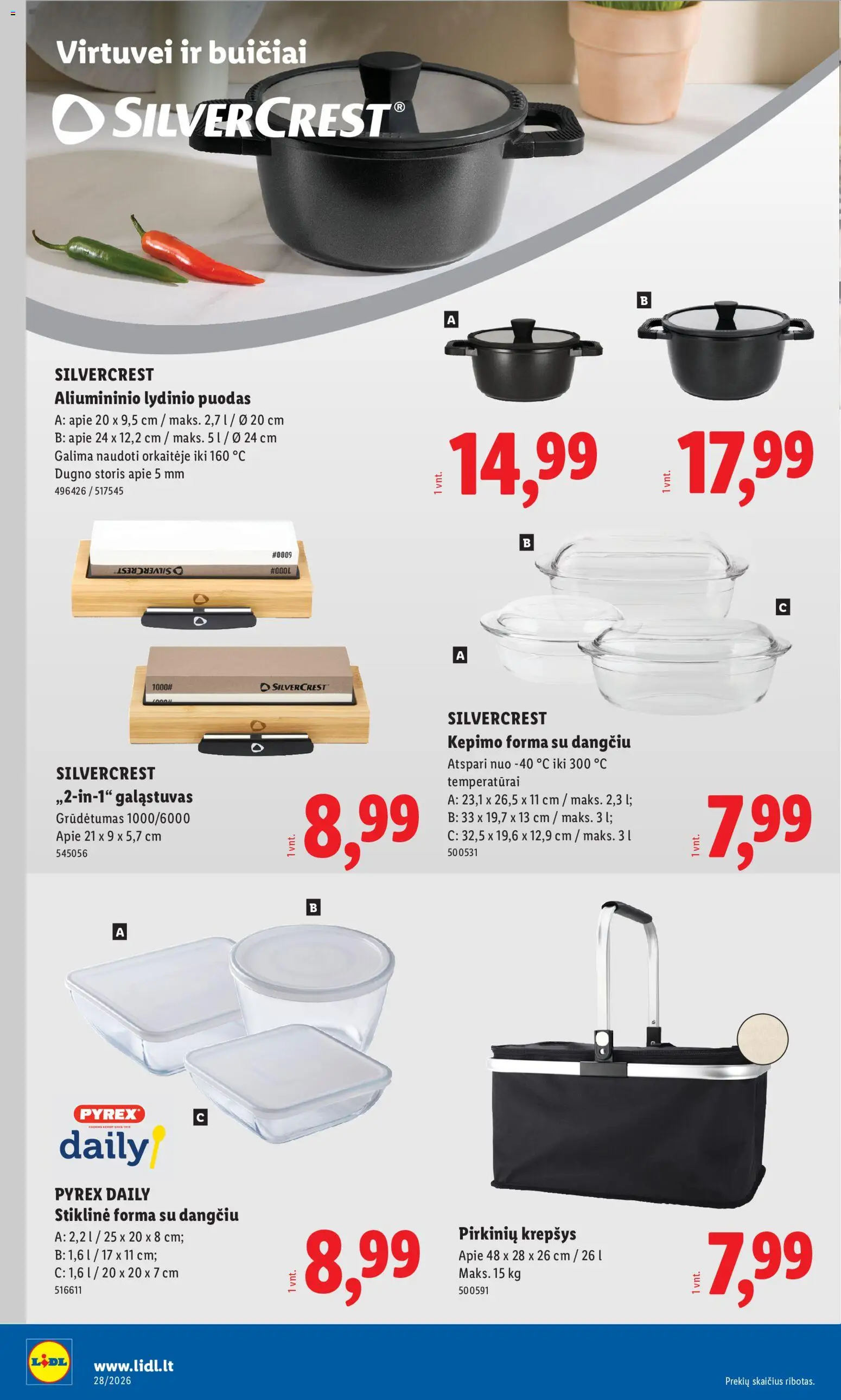 LIDL akcijos nuo 2026.07.06 | Puslapis: 4 | Prekių: Puodas, Krepšys