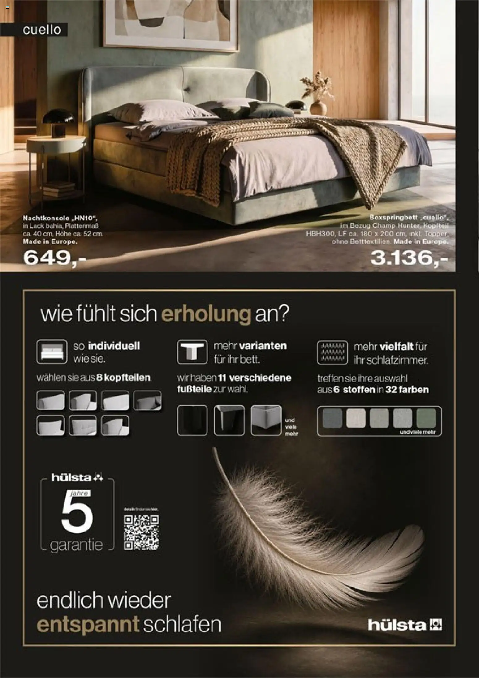 Porta! Hülsta Spezial – gültig ab 27.10.2026 | Seite: 6 | Produkte: Boxspringbett, Topper