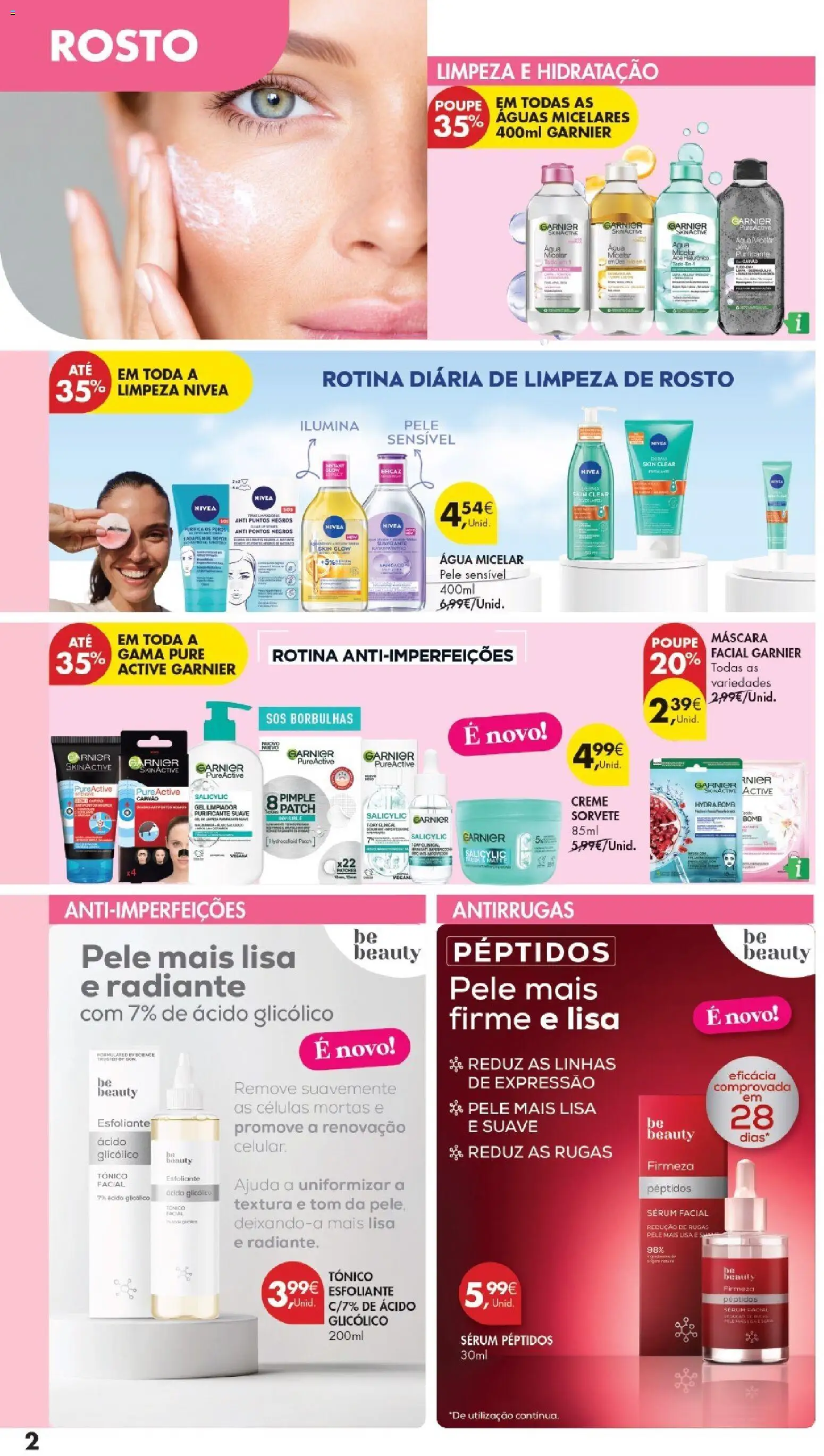 Pingo Doce folheto Especial DPH │ válido de 16.06.2026 | Página: 2 | Produtos: Agua, Máscara facial, Água micelar, Creme