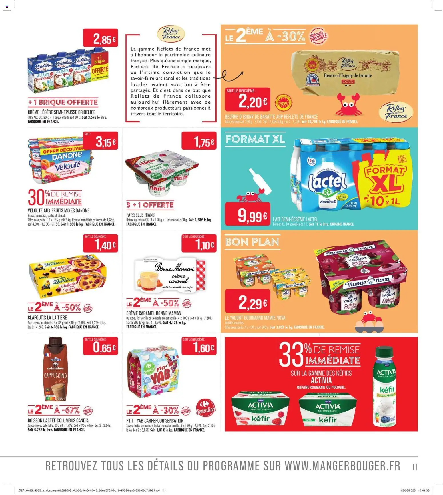 {H1} | Page: 11 | Produits: Cerises, Digestif, Semoule, Lait