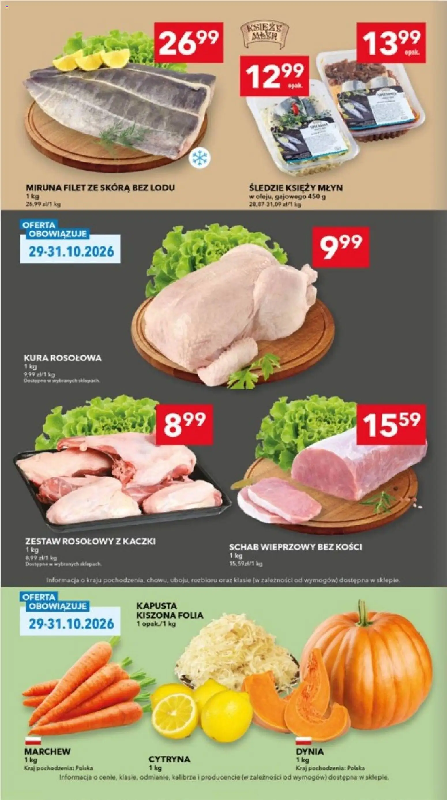 Lewiatan gazetka - Lublin od 22.10.2026 | Strona: 6 | Produkty: Kapusta, Dynia, Schab wieprzowy bez kości, Folia