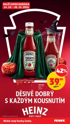Náhled letáku KEČUP HEINZ ostrý, jemný, HEINZ TOMATO KETCHUP od 14.10.2026 | Strana: 33