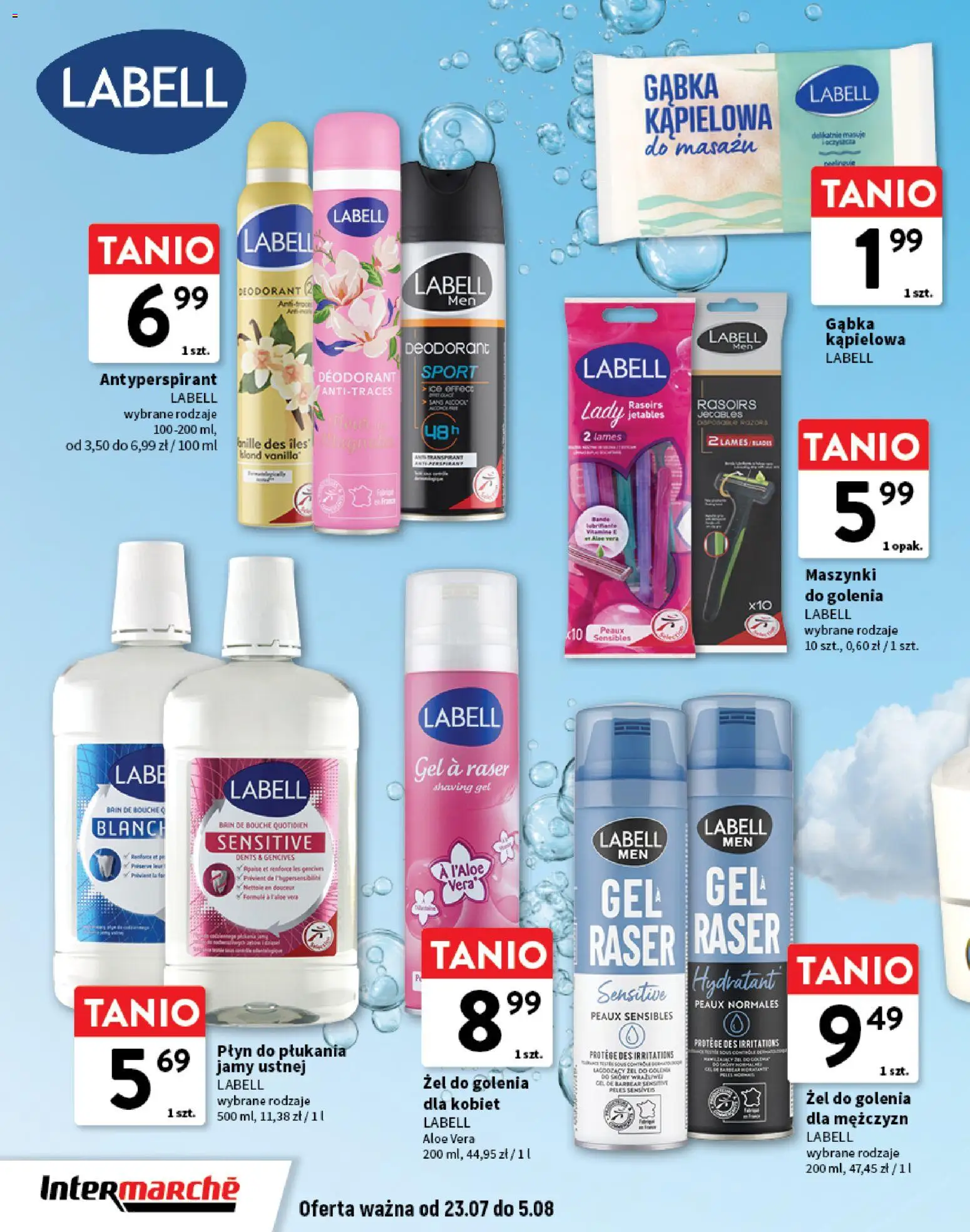 Intermarche gazetka - O La La! Ja to kupuję od 23.07.2026 | Strona: 18 | Produkty: Maszynki do golenia, Gąbka, Antyperspirant