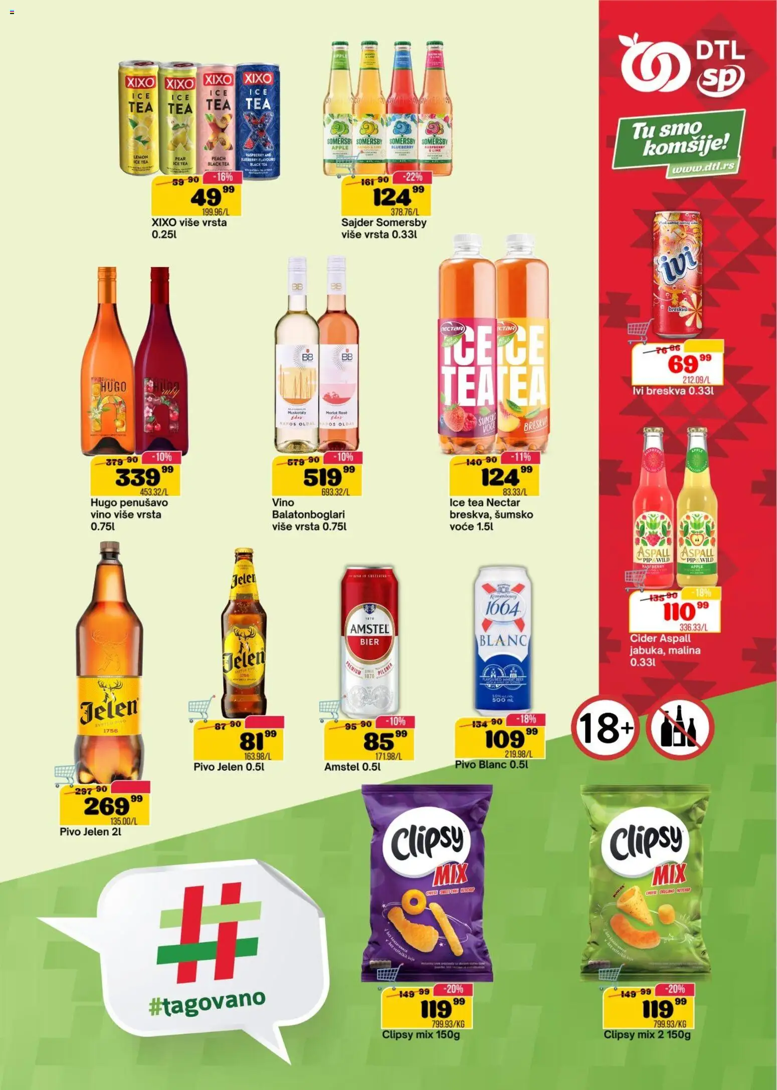 Senta Promet katalog - važi od 17.06.2026 | Strana: 13 | Proizvode: Amstel, Somersby, Breskva, Hugo