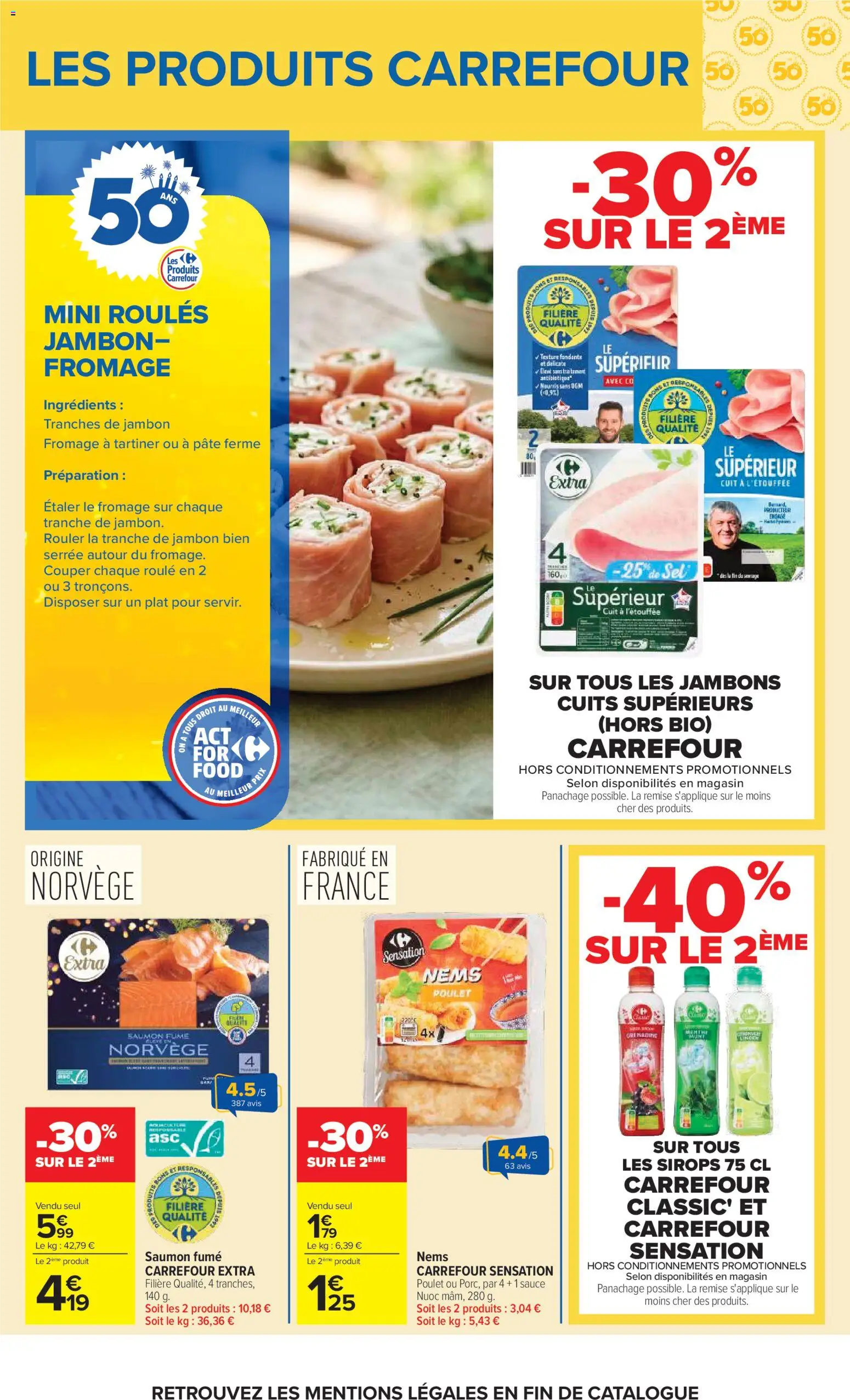 {H1} | Page: 48 | Produits: Saumon fumé, Sel, Fromage, Saumon