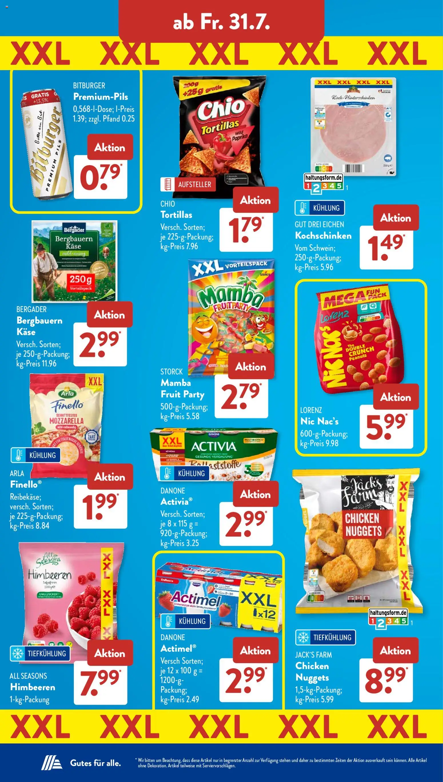 Aldi Süd Prospekt – gültig ab 27.07.2026 | Seite: 19 | Produkte: Kefir, Joghurt, Skyr, Mango