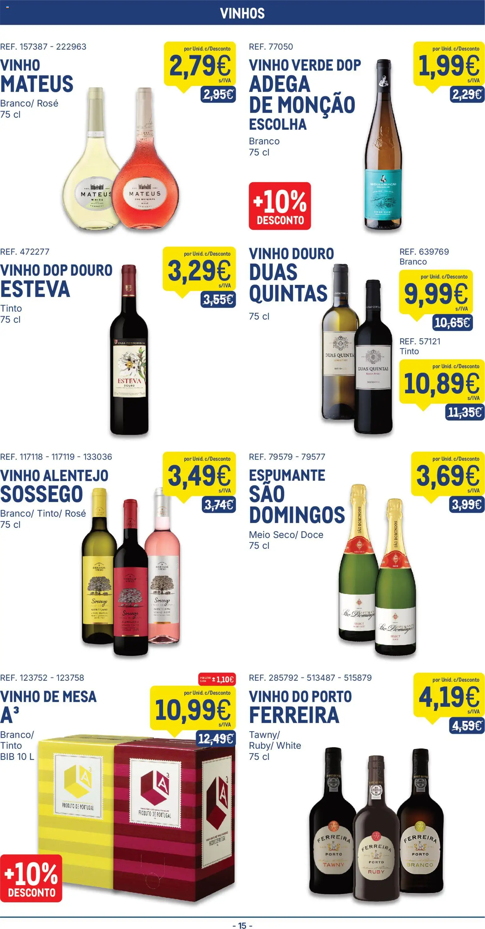 Makro folheto │ válido de 29/09/2026 | Página: 15 | Produtos: Espumante, Vinho do Porto, Vinho, Vinho tinto