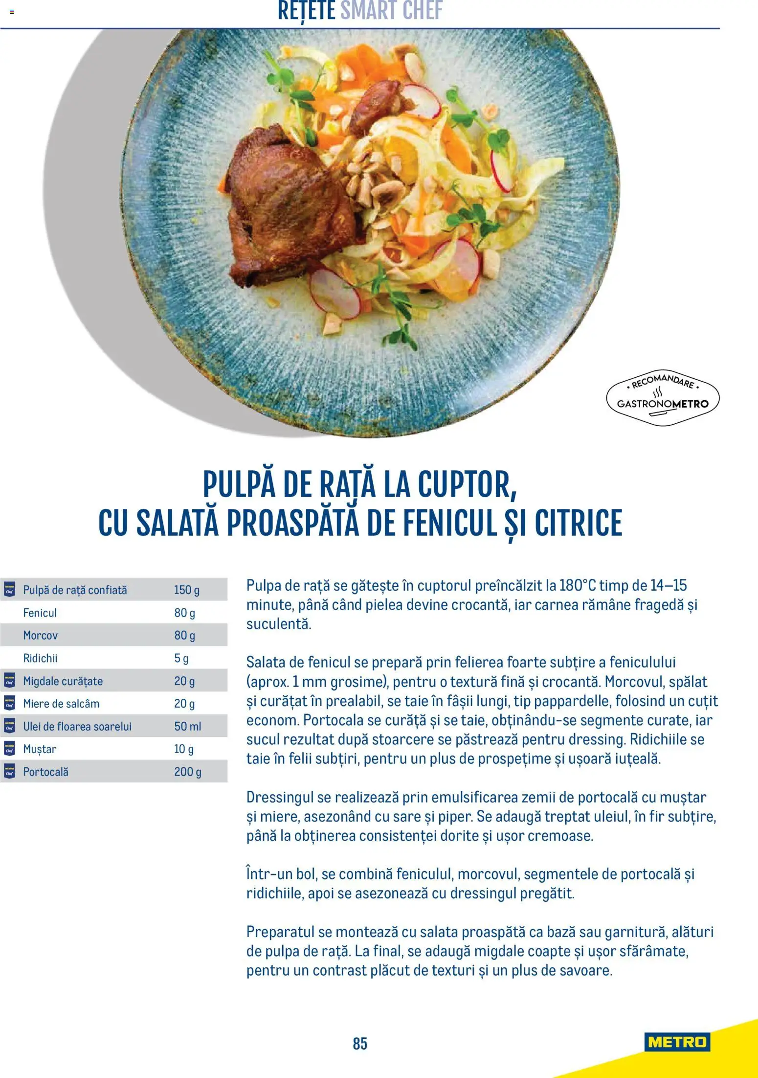 Noul catalog Metro – valabil de la 21.04.2026 | Pagină: 85 | Produse: Morcov, Cuțit, Rață, Salată